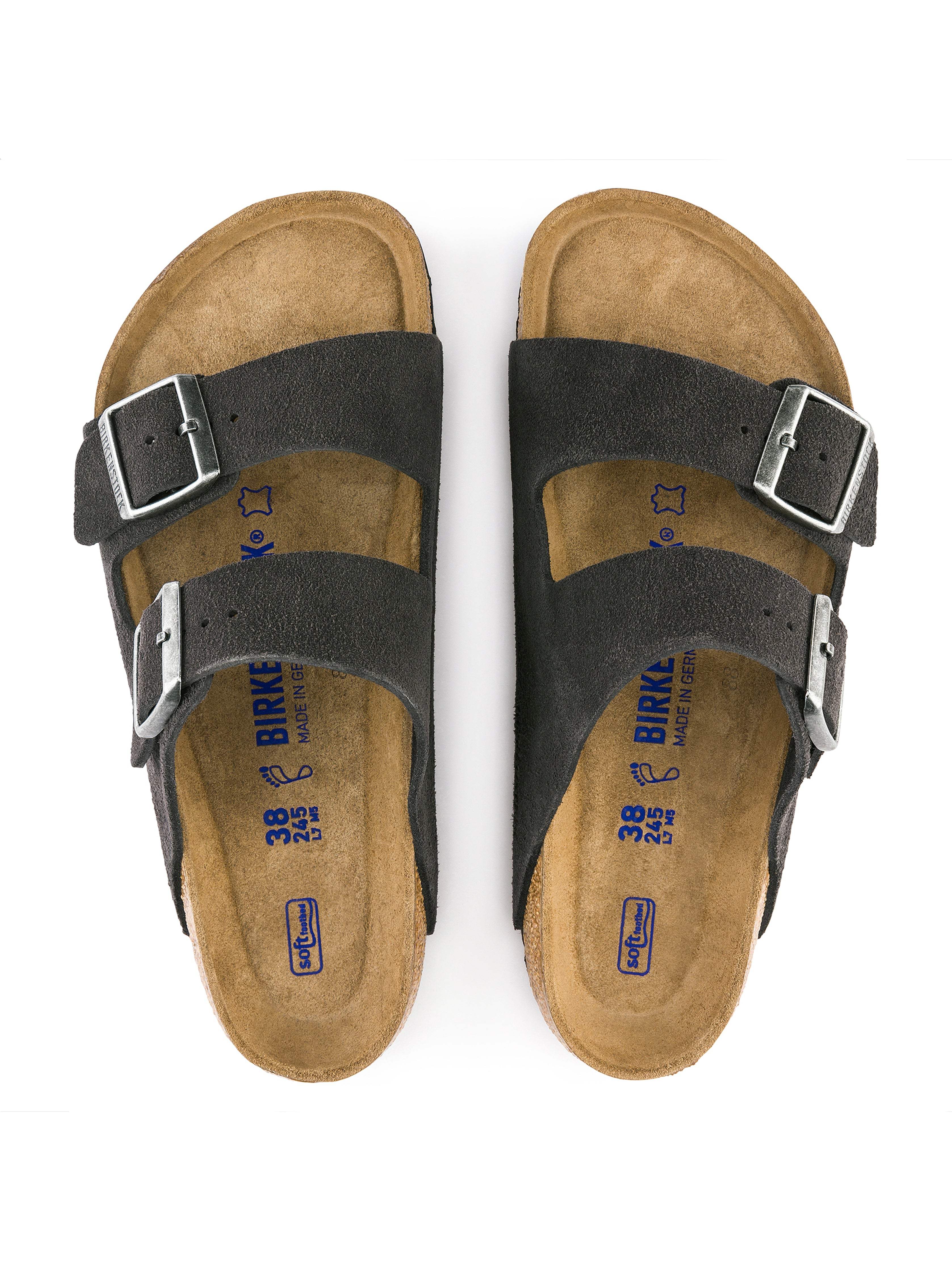 Birkenstock Men's Arizona Soft Footbed - Velvet Gray | Faherty Brand