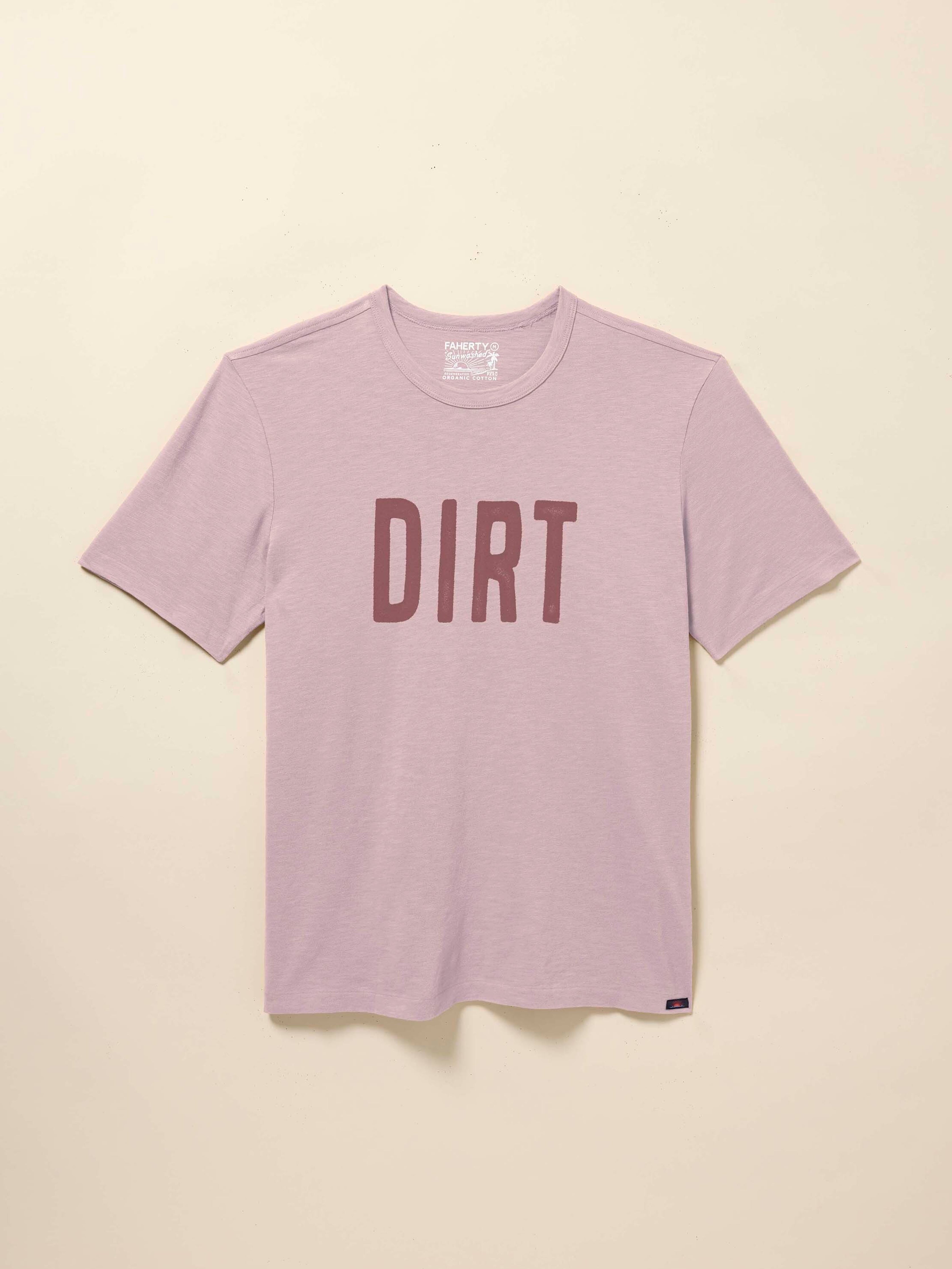 Dirt Sunwashed Tee - Vista Plum | Faherty Brand