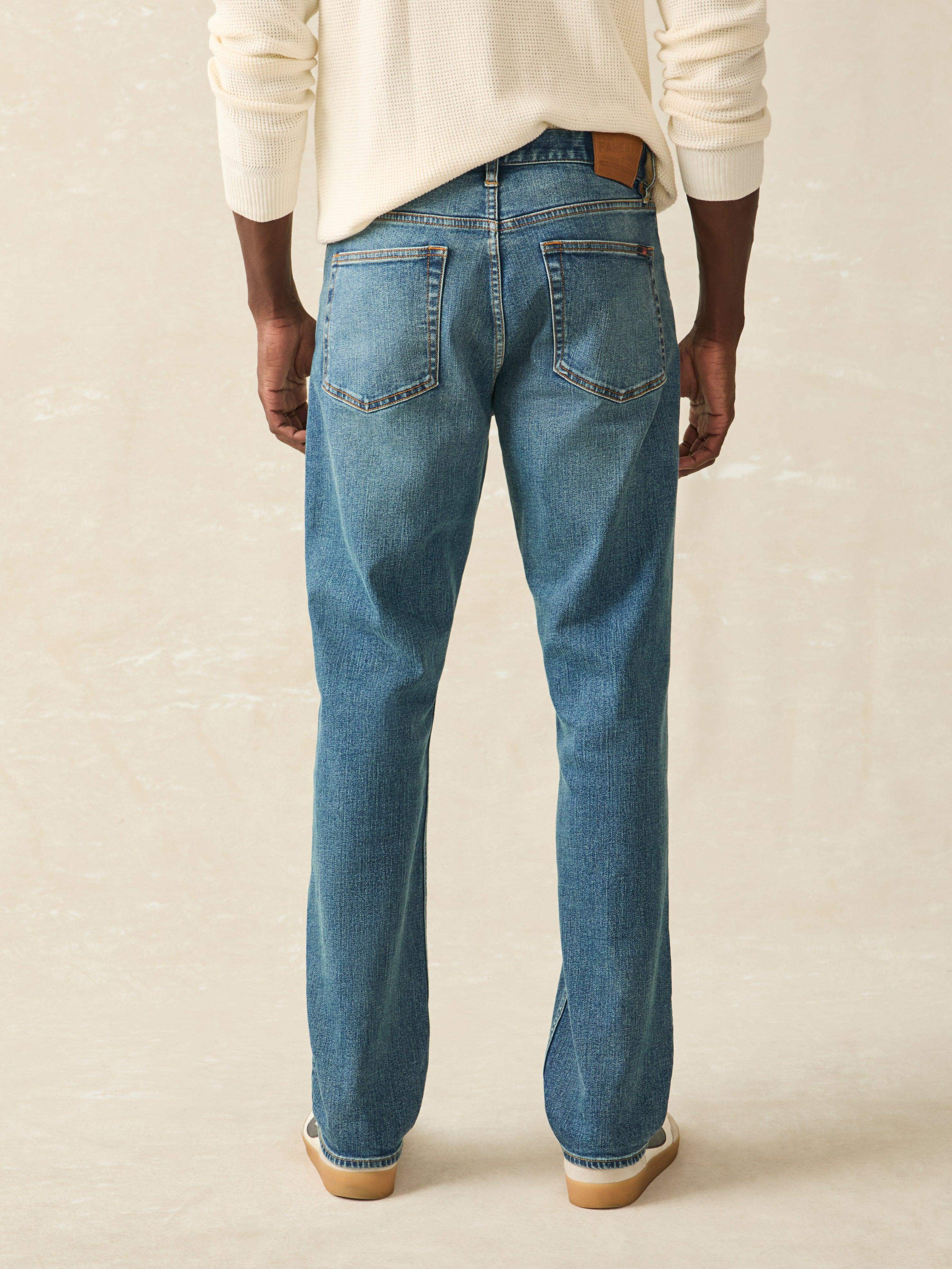 Slim Straight Denim (34") - East Lake Wash | Faherty Brand