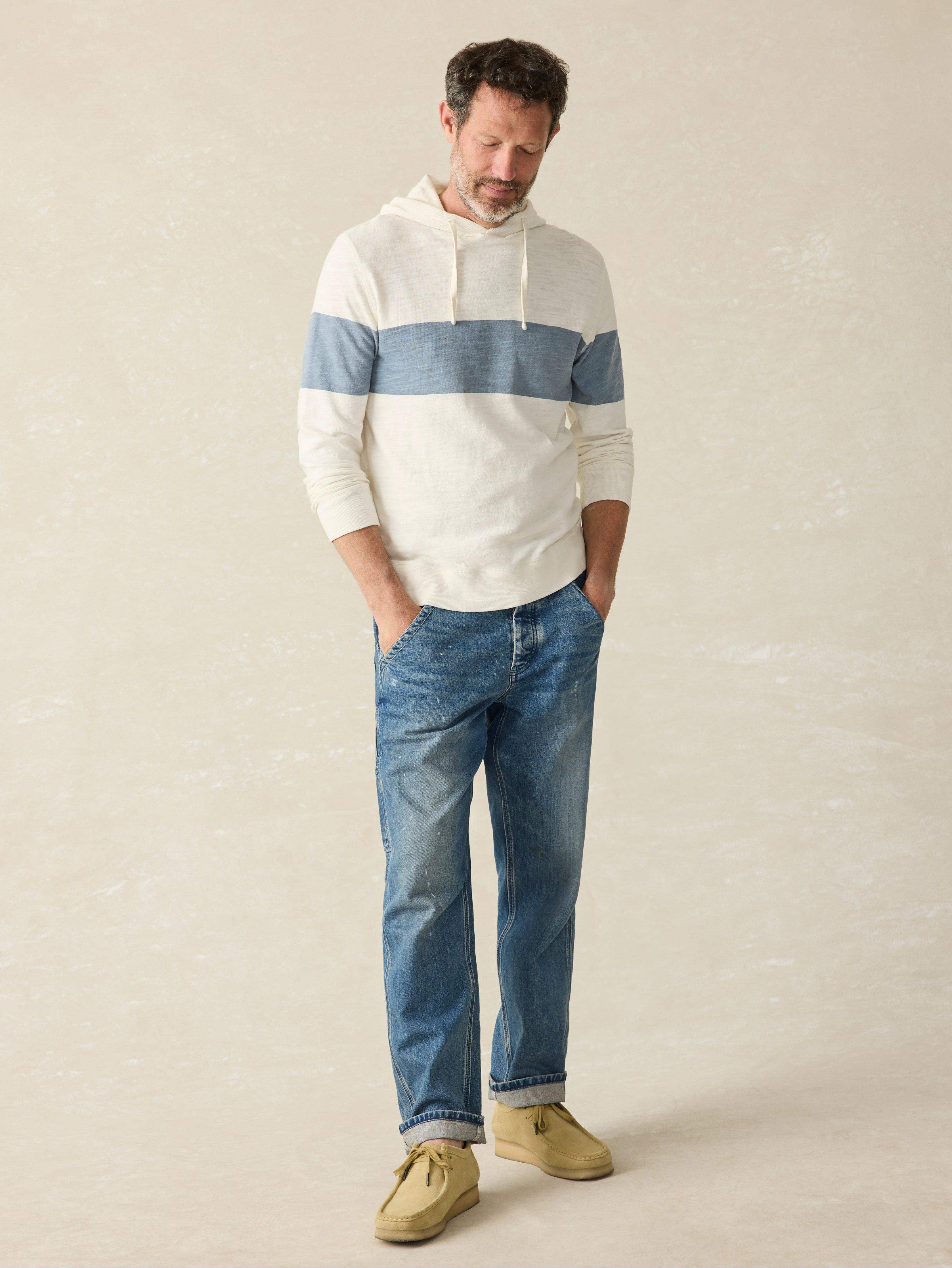 Sunwashed Sunray Organic Hoodie - Ocean Sunrise | Faherty Brand