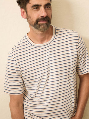 Sunwashed Regenerative Tee - Canyon Creek Stripe