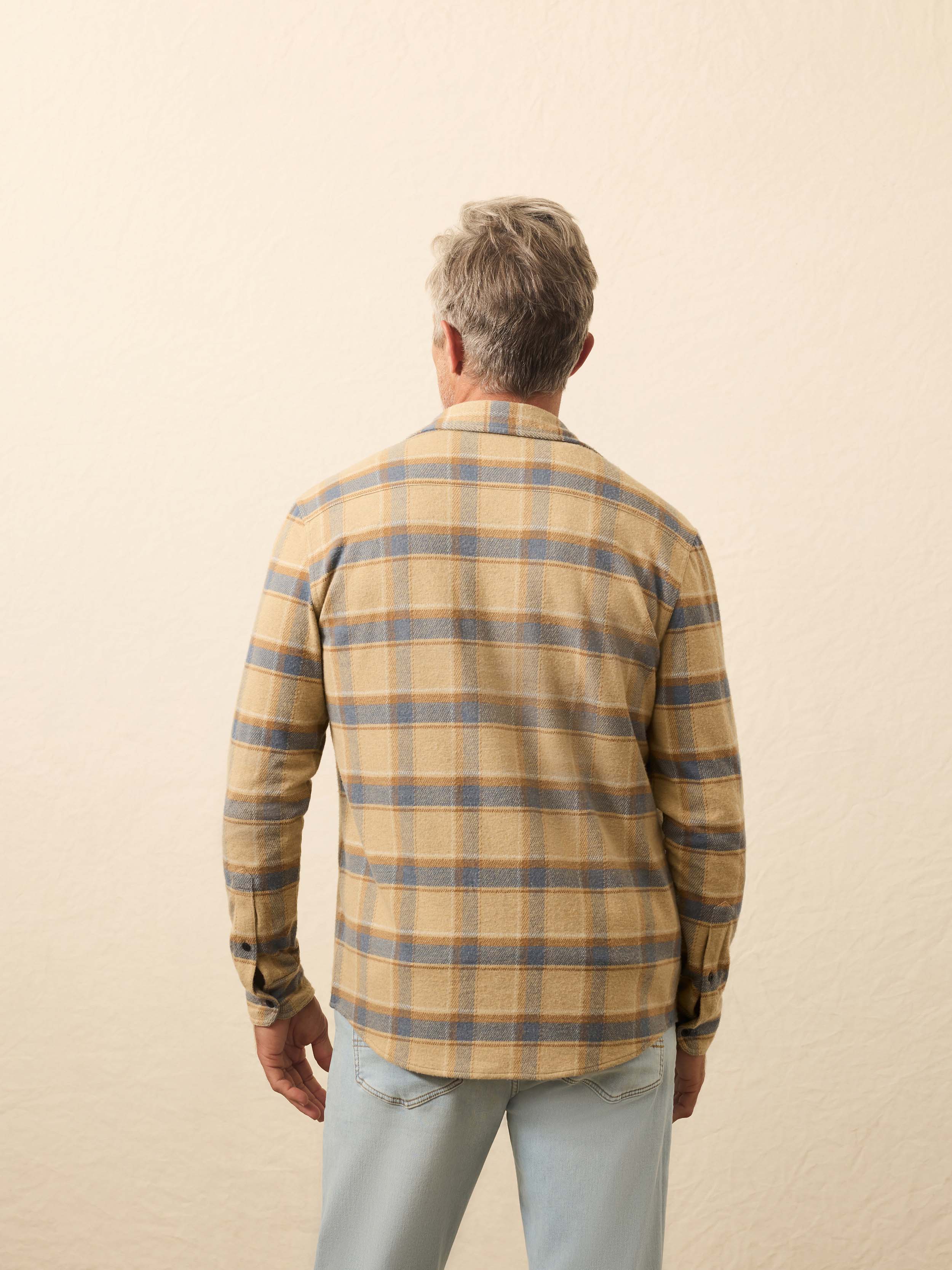 Legend Sweater Shirt - Windswept Shores Plaid | Faherty Brand