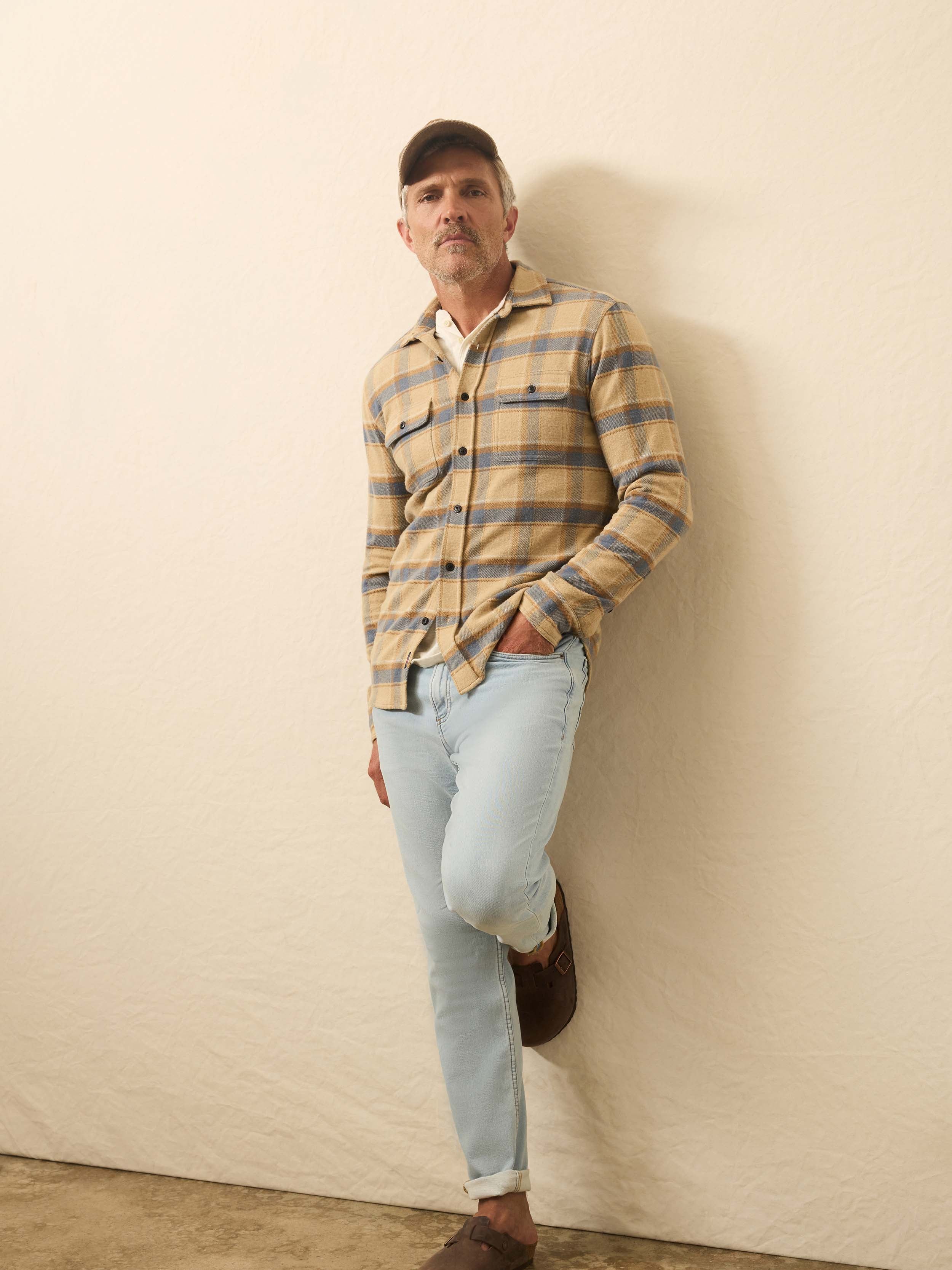Legend Sweater Shirt - Windswept Shores Plaid | Faherty Brand