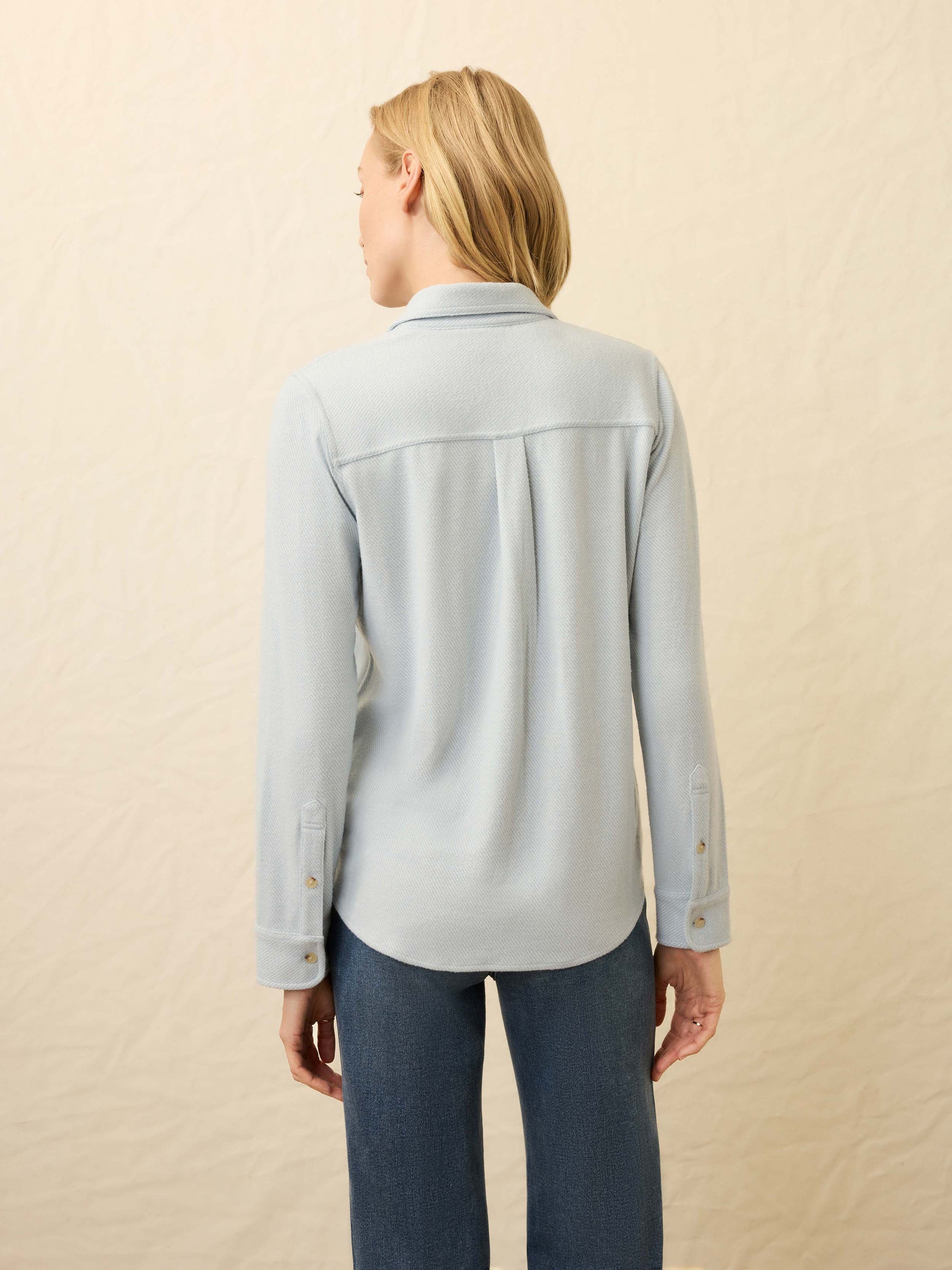 Legend™ Sweater Shirt - Ice Blue Twill | Faherty Brand