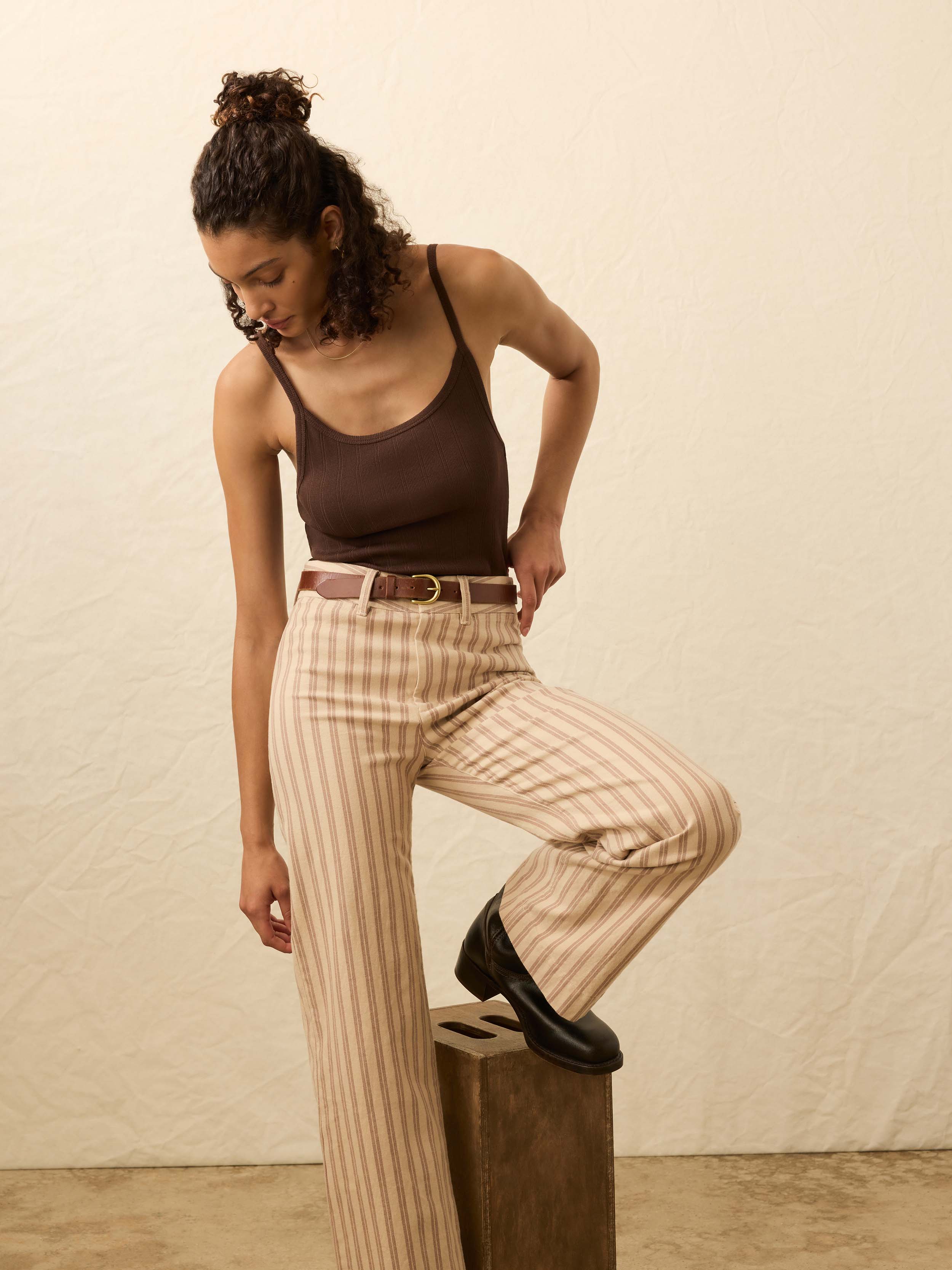 Sunday Rib Tank - Chicory Coffee | Faherty Brand