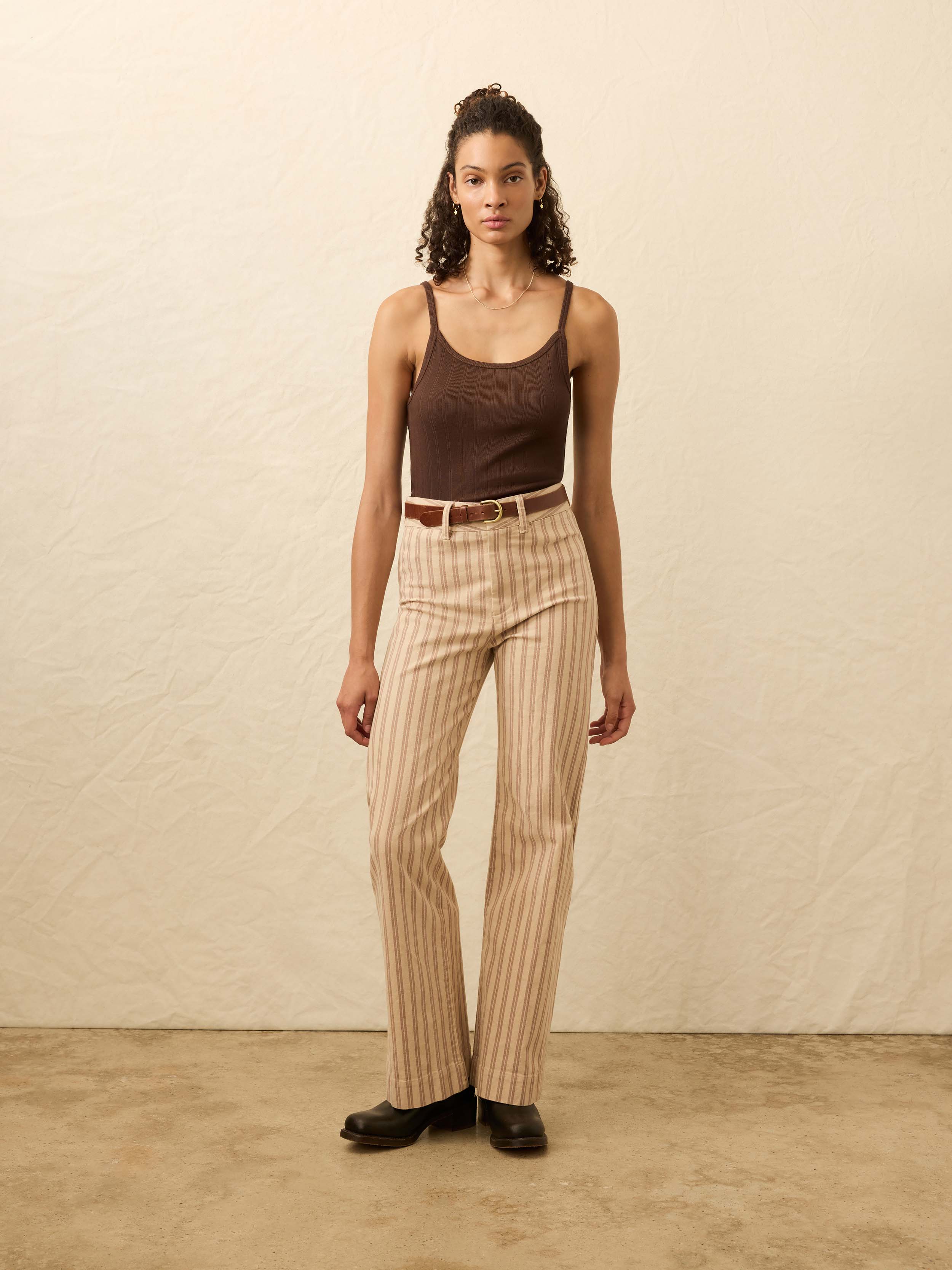 Sunday Rib Tank - Chicory Coffee | Faherty Brand