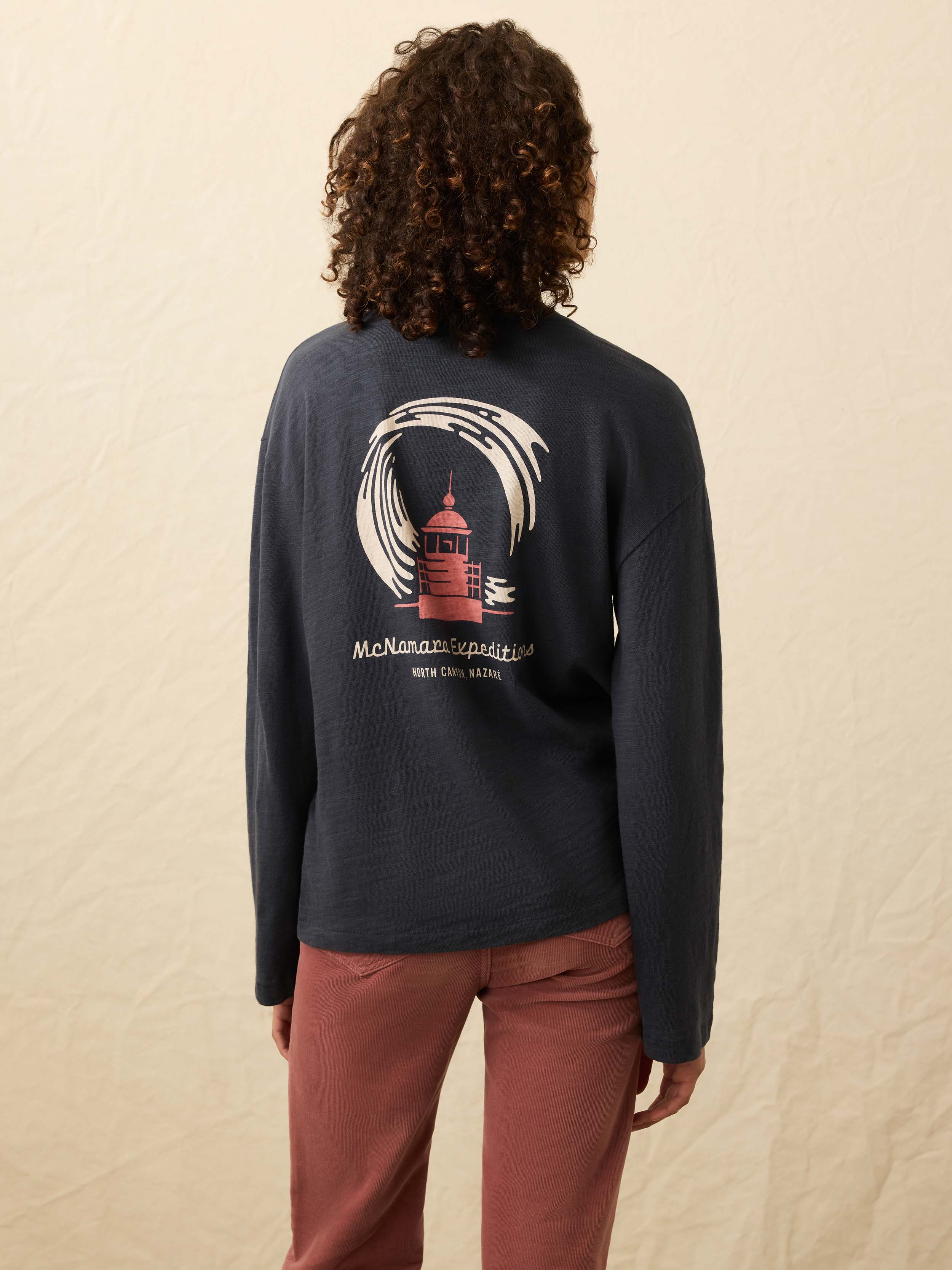 Sunwashed Cotton Fisherman Henley - Blue Nights | Faherty Brand