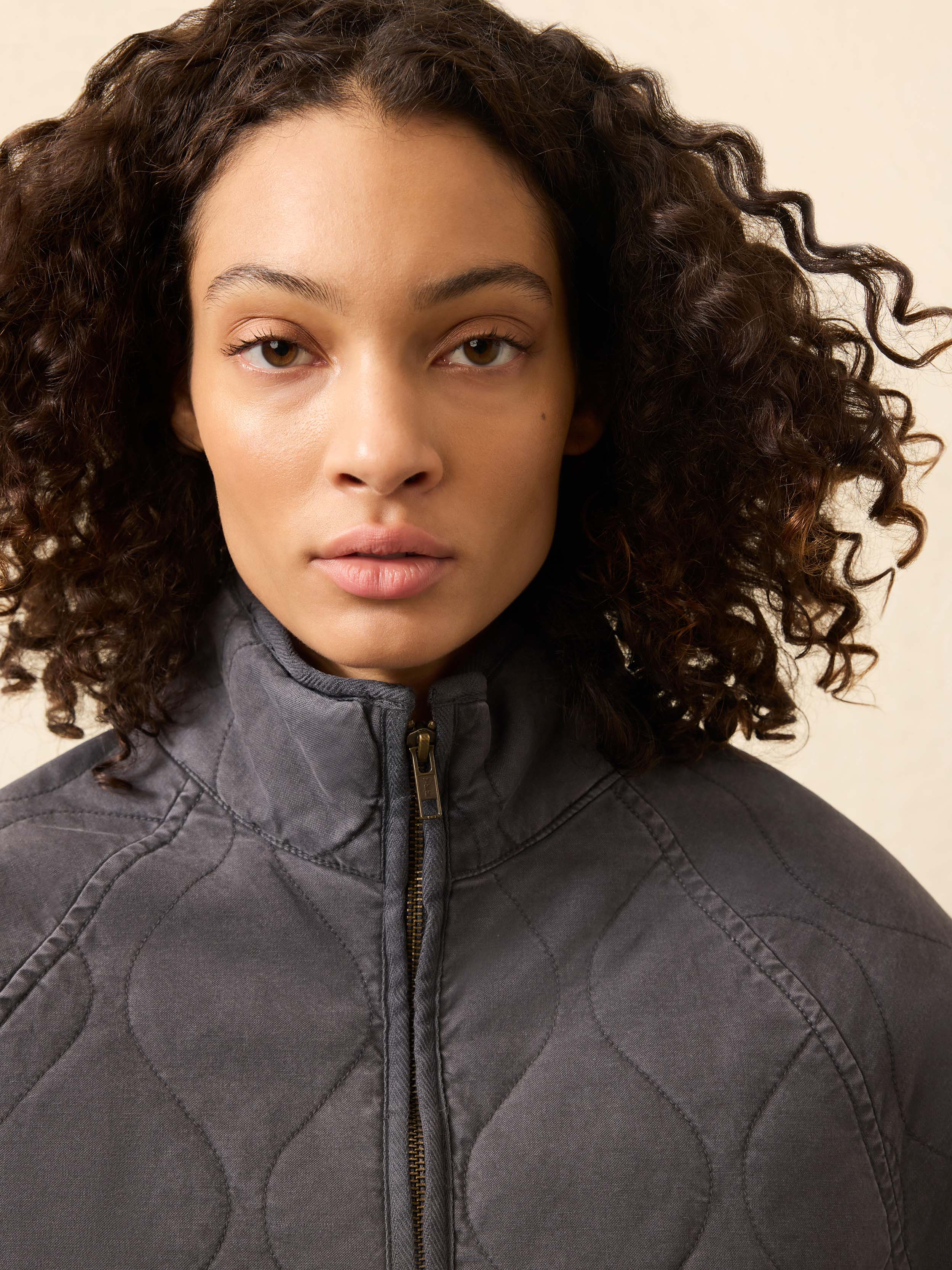 Sunwashed Quilted Jacket - Washed Charcoal | Faherty Brand