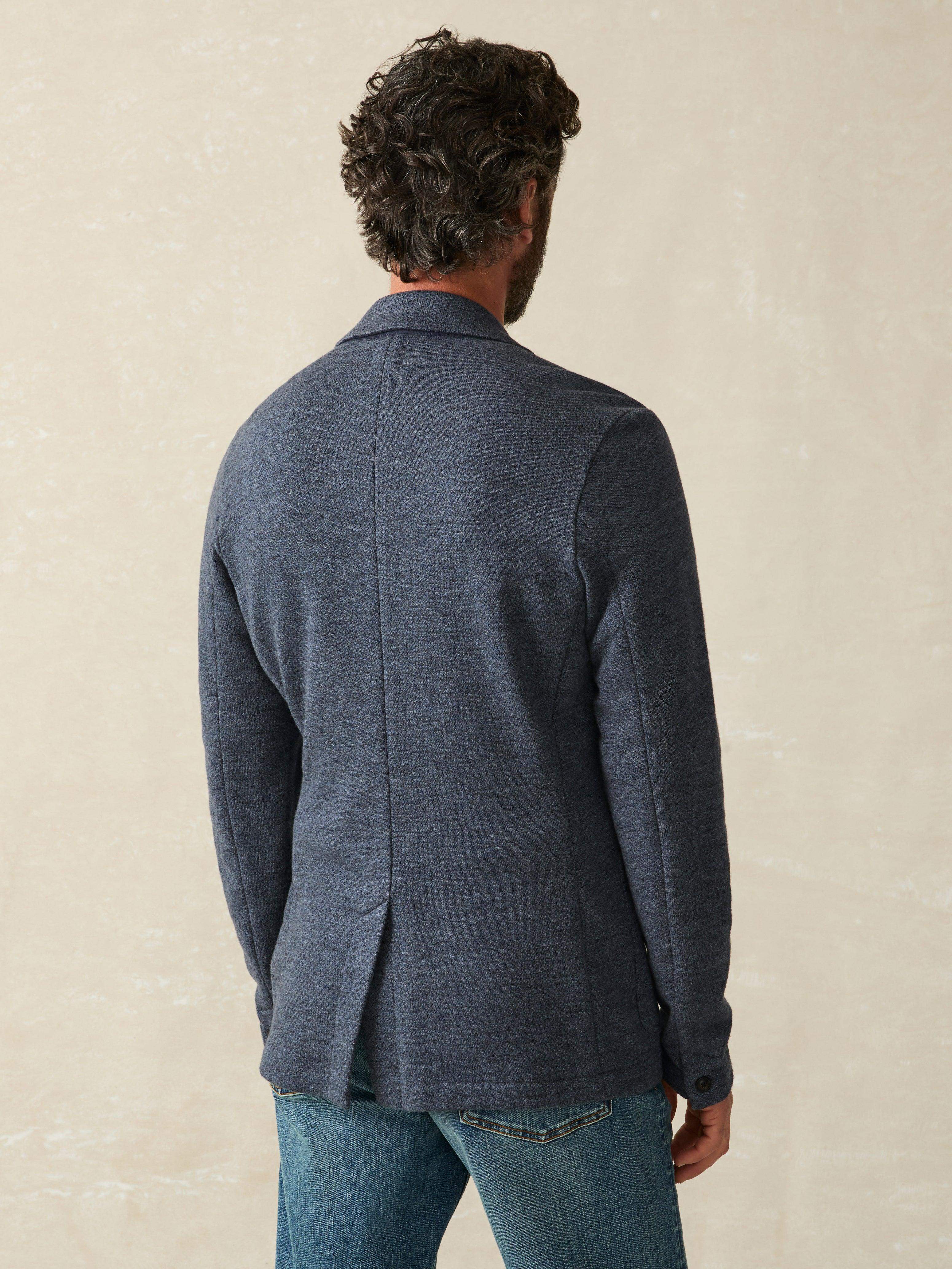 Inlet Knit Blazer (Short) - Deep Navy Melange | Faherty Brand