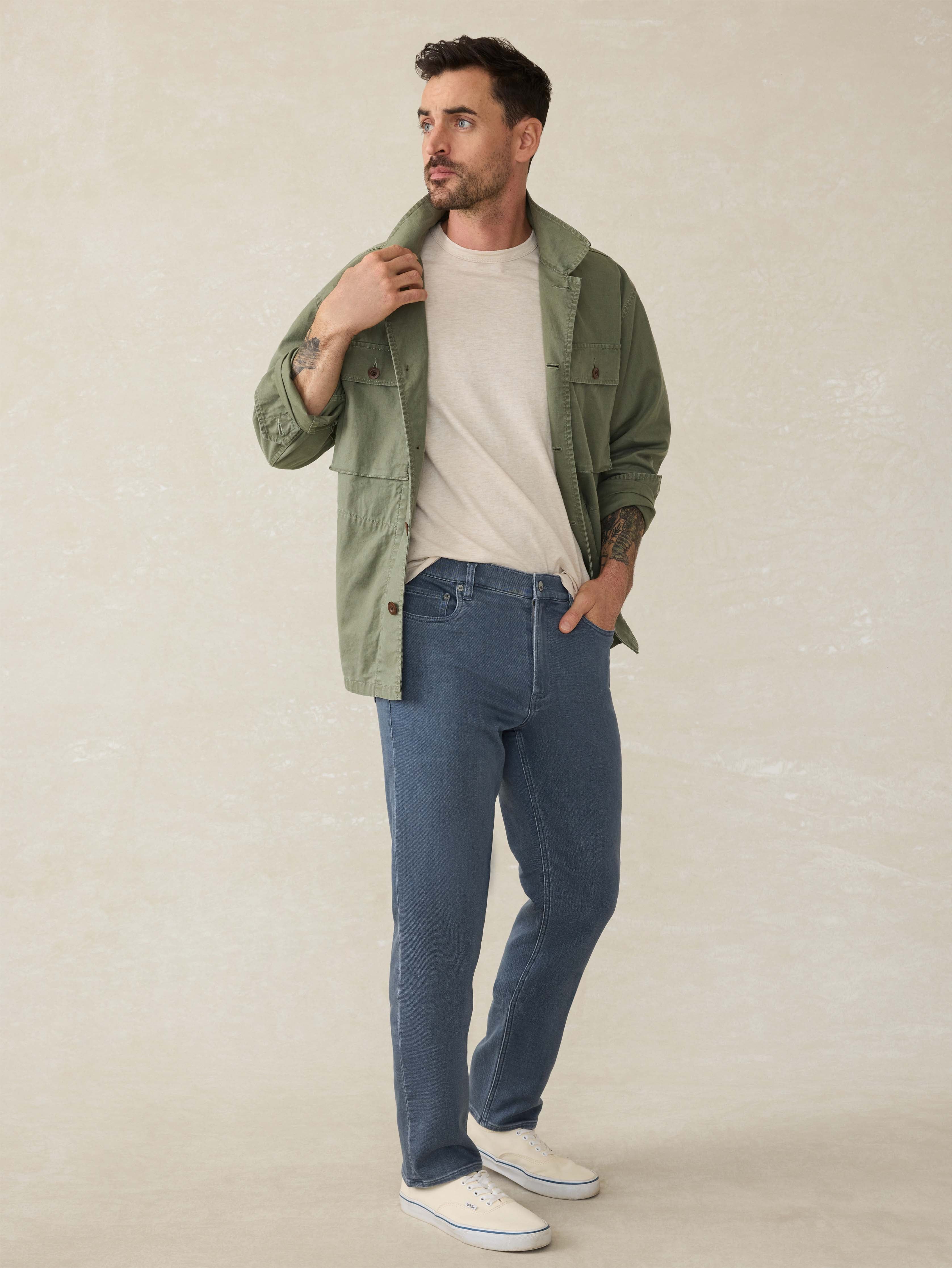 Stretch Terry 5-Pocket - Tradewinds | Faherty Brand