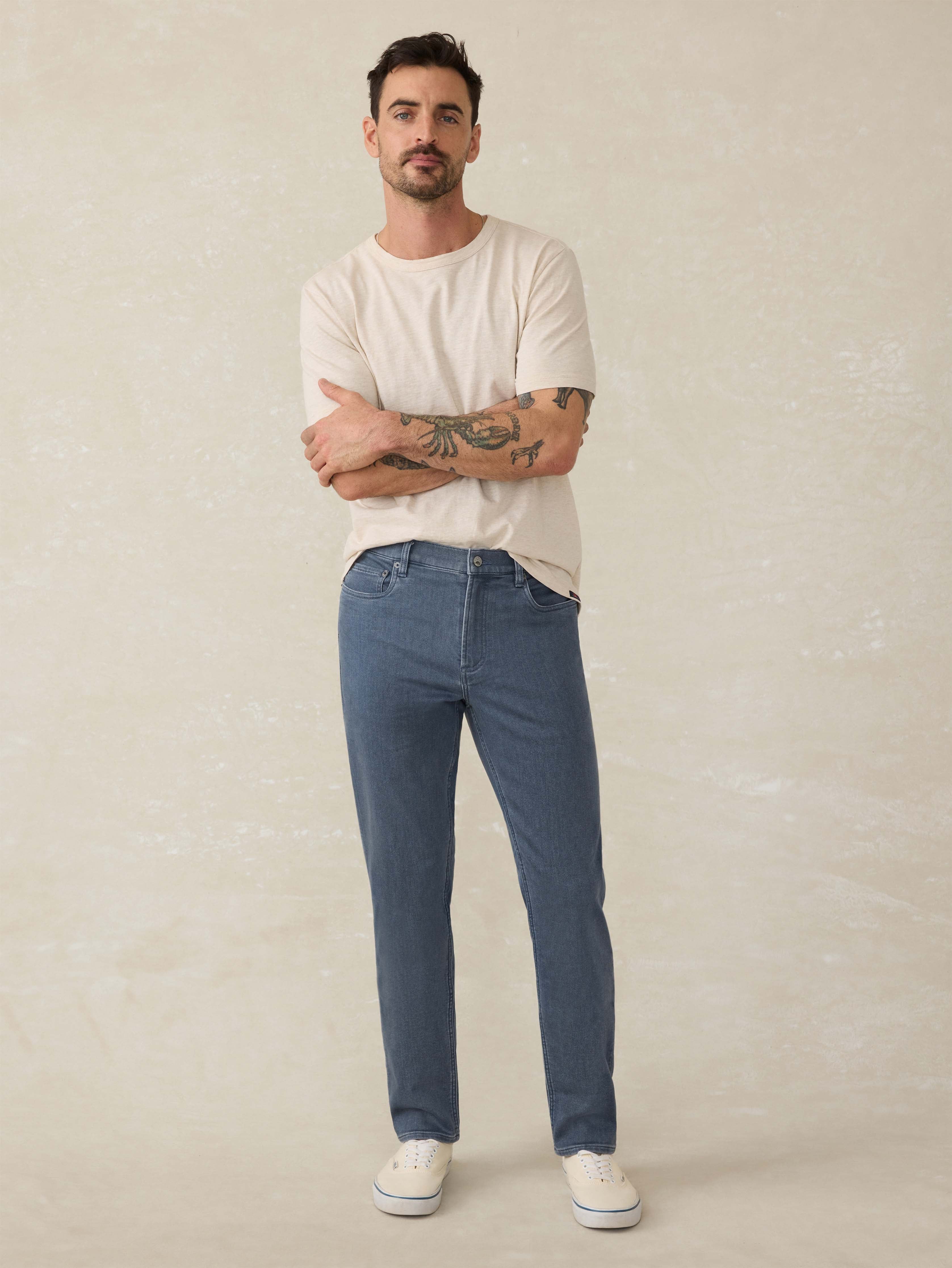 Stretch Terry 5-Pocket - Tradewinds | Faherty Brand