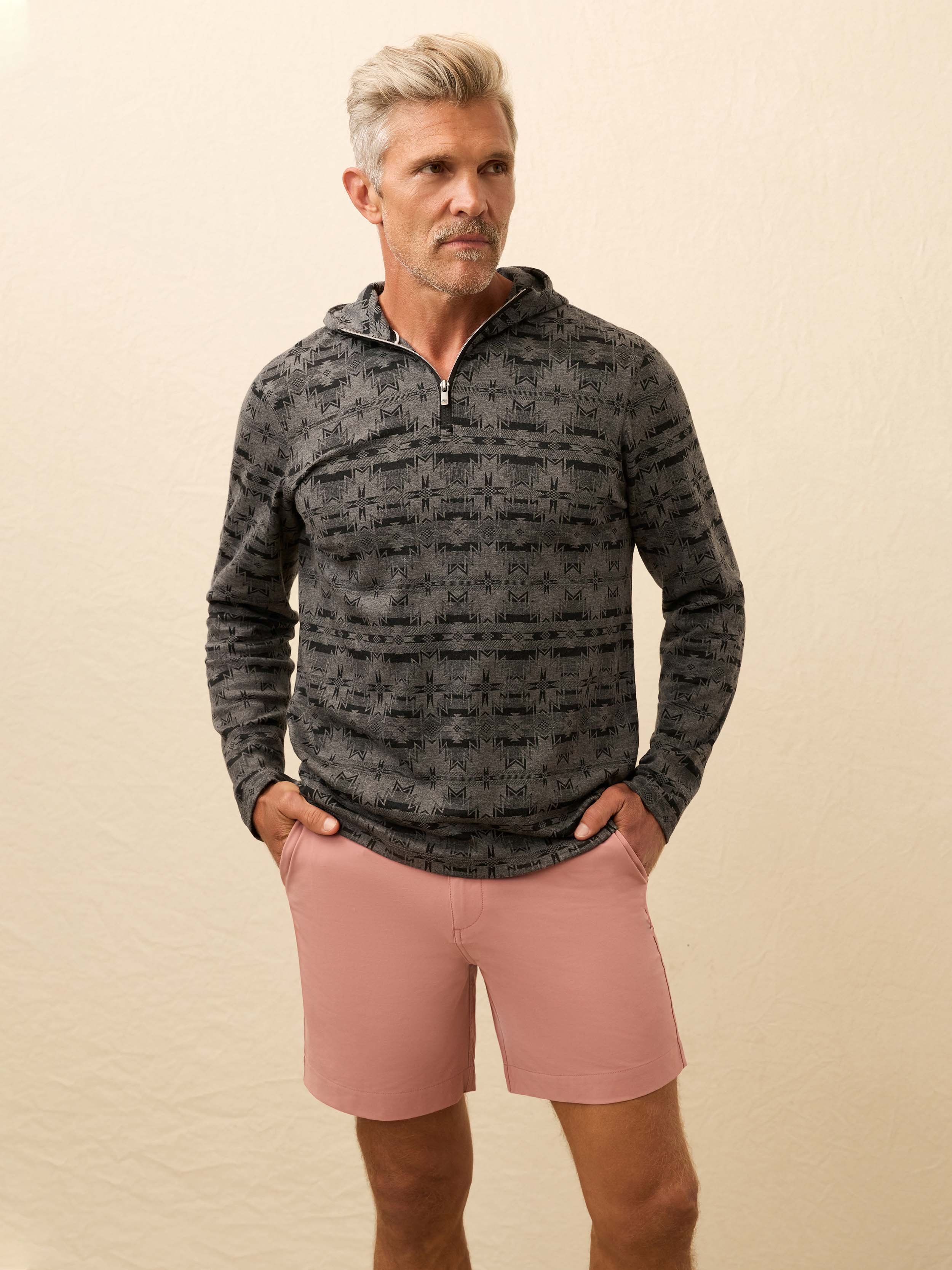 Doug Good Feather Movement™ Hoodie - Grey Night Stars | Faherty Brand