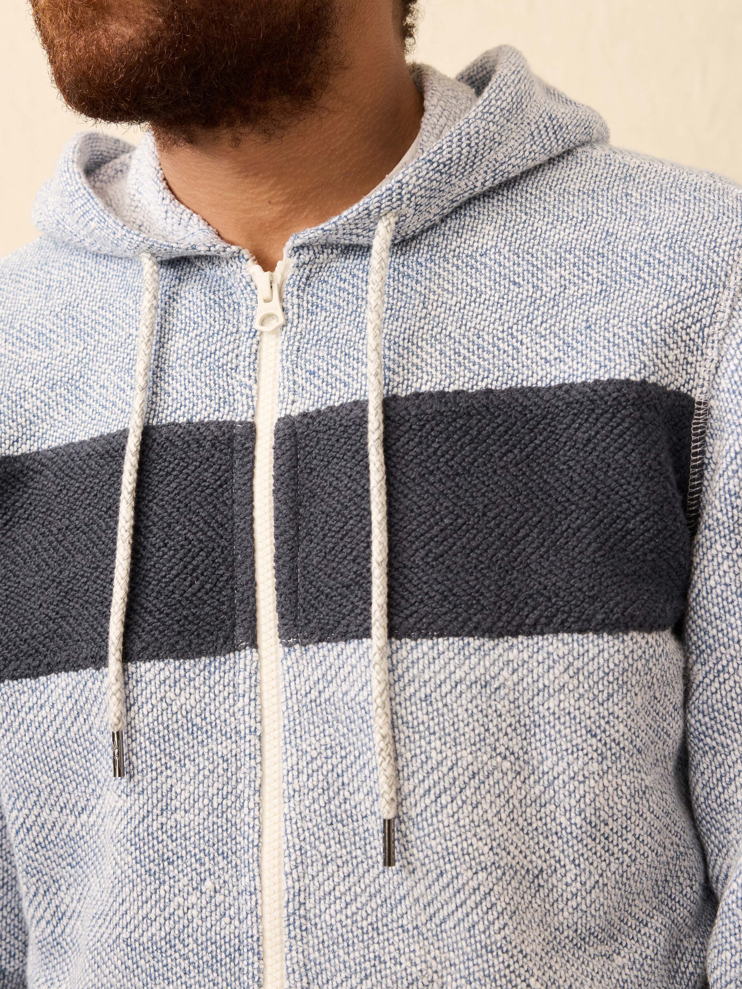 Whitewater Full Zip Hoodie - Whitewater Surf Stripe | Faherty Brand