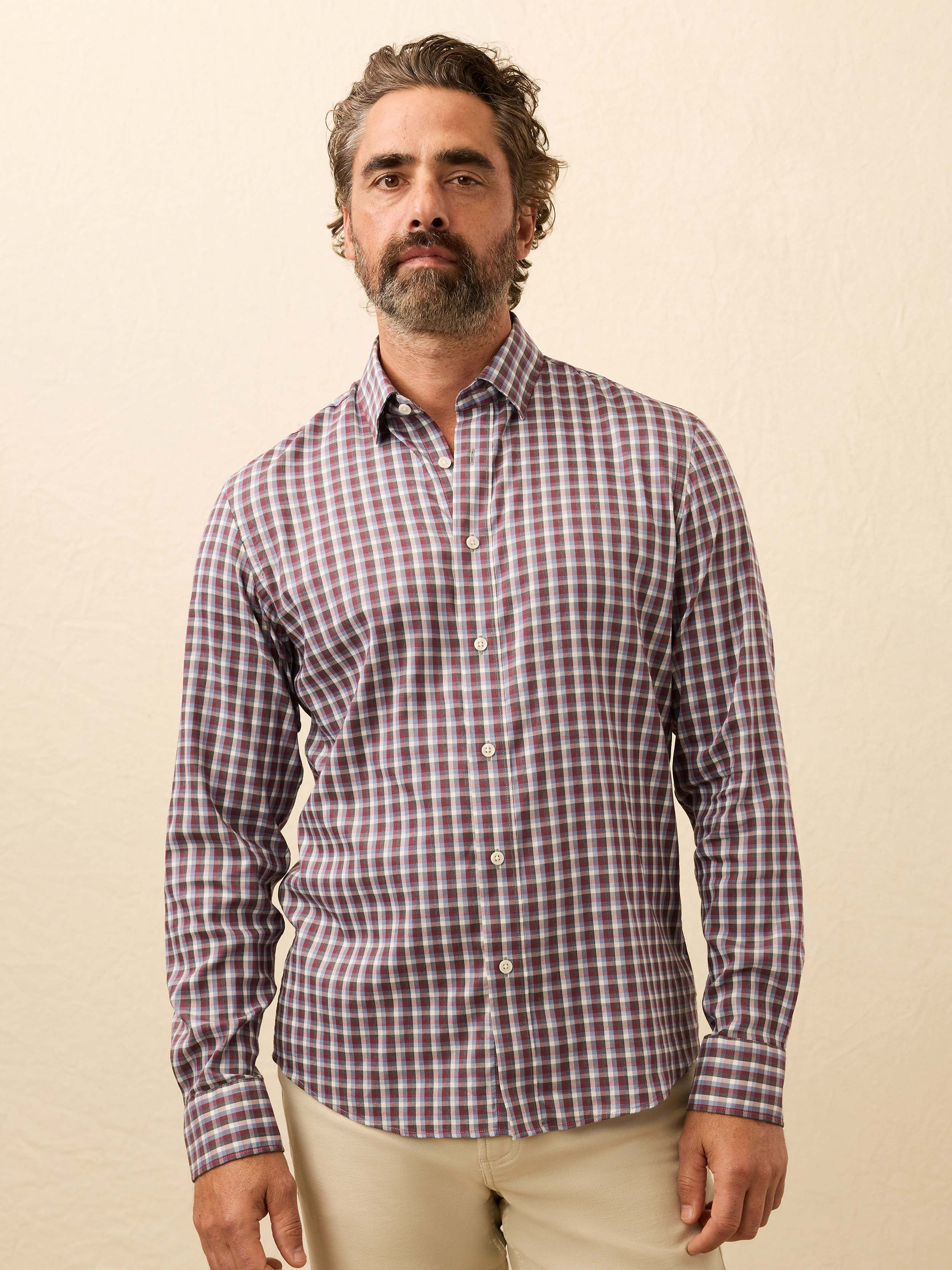 The Movement™ Shirt - Winter Cranberry Plaid | Faherty Brand