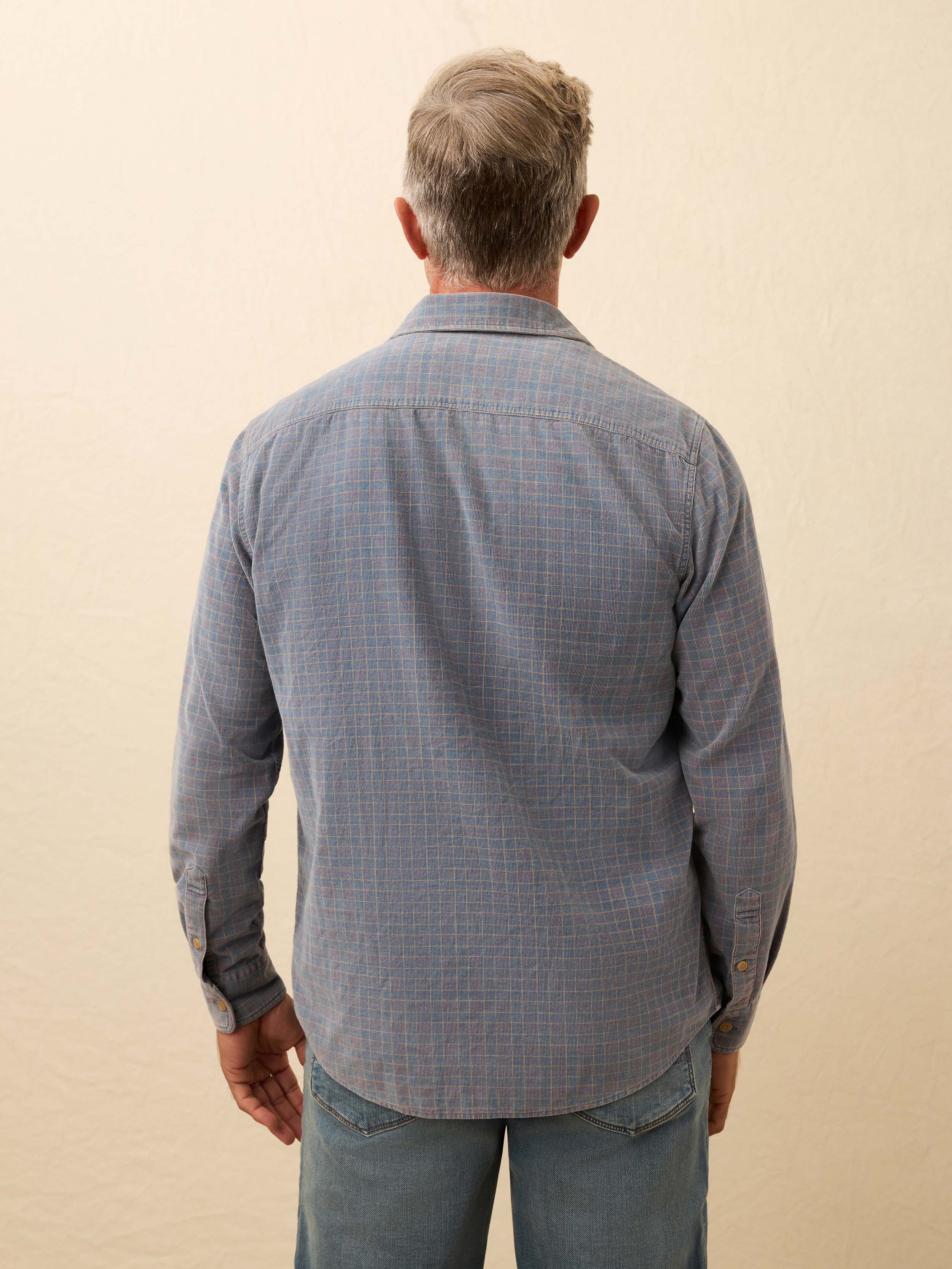 Corduroy Workshirt - Indigo Belle Plaid | Faherty Brand