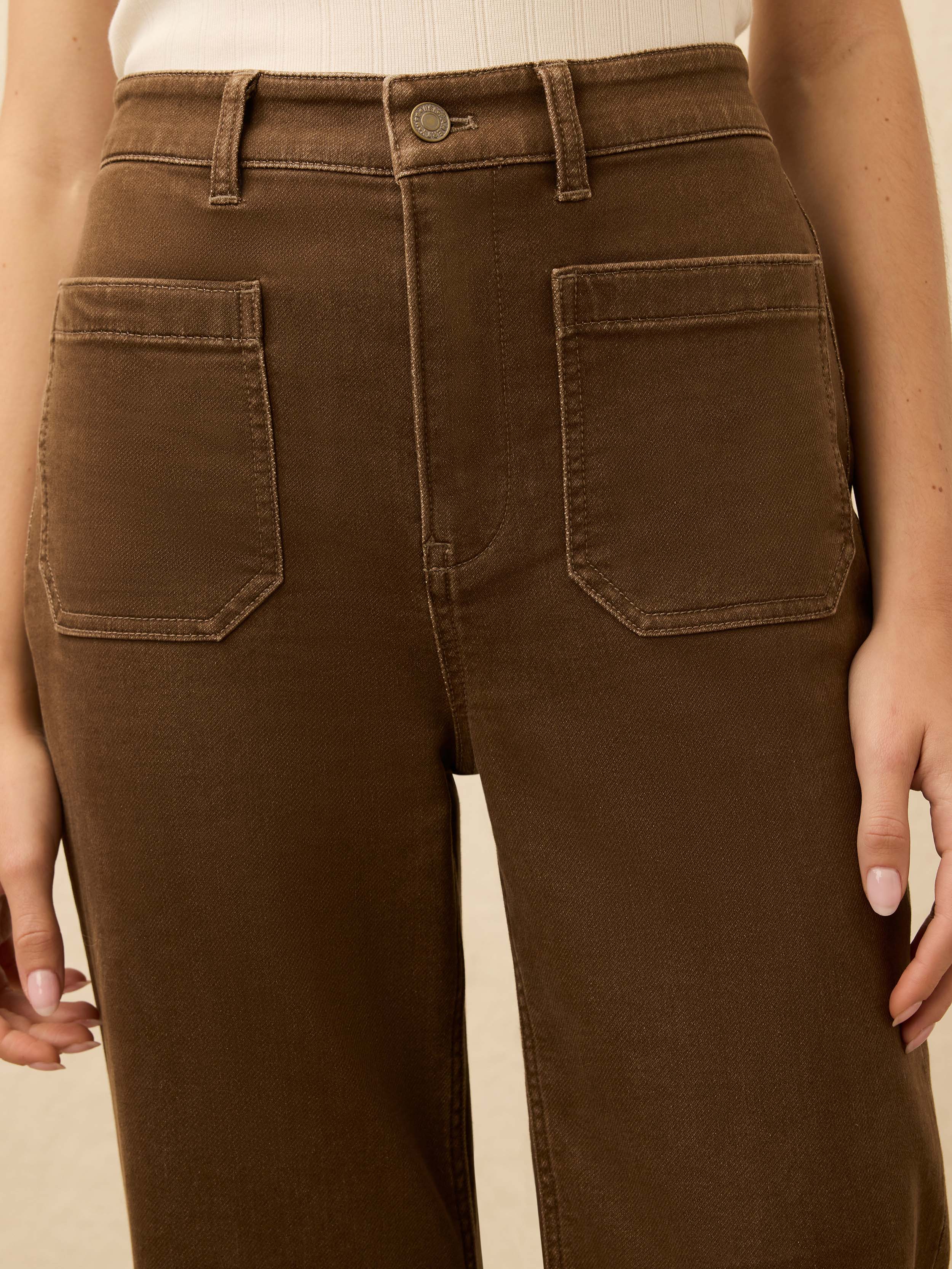 Stretch Terry Patch Pocket Pant - Walnut | Faherty Brand