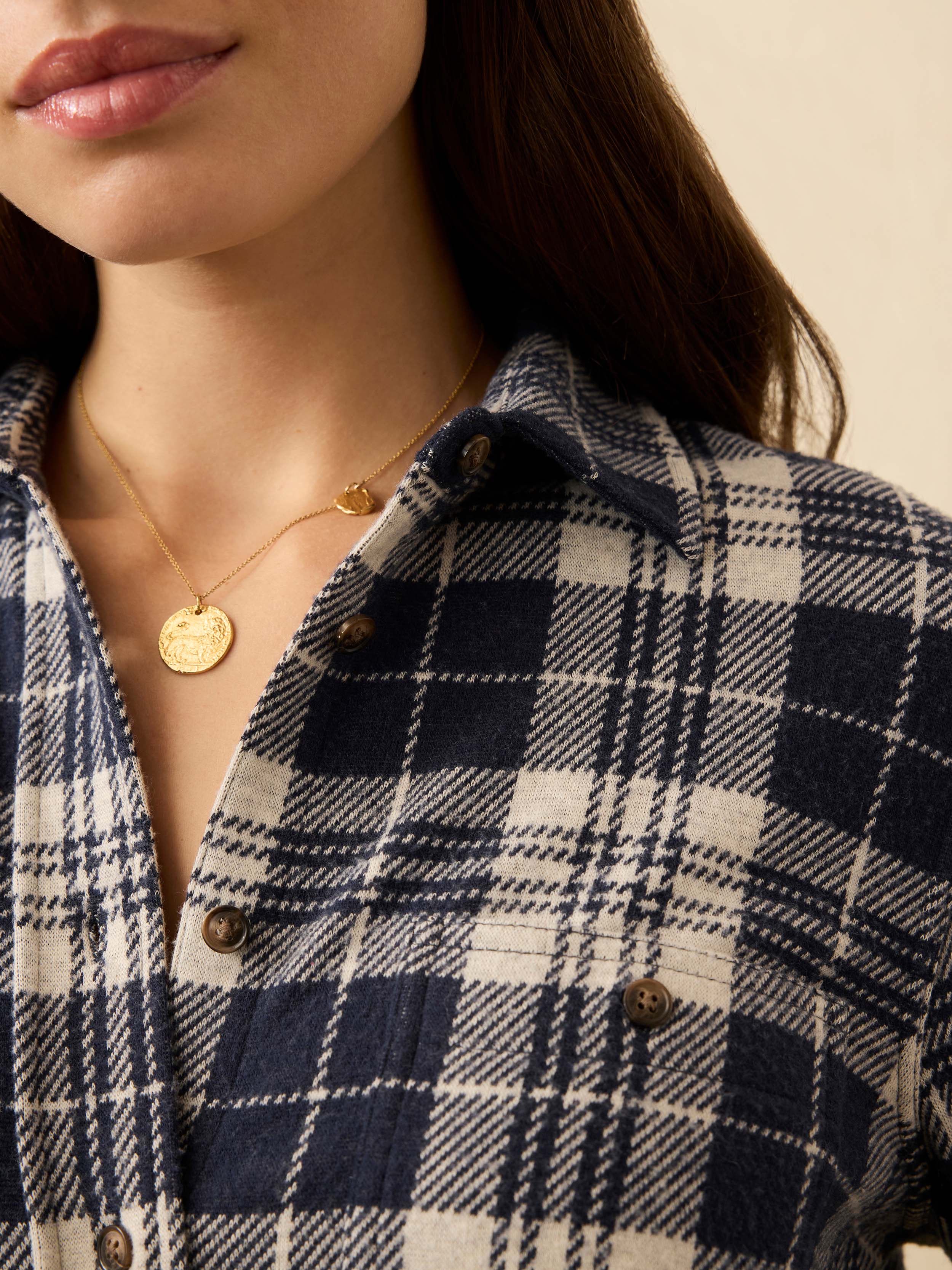 Legend™ Sweater Shirt - Sapphire Lake Plaid | Faherty Brand
