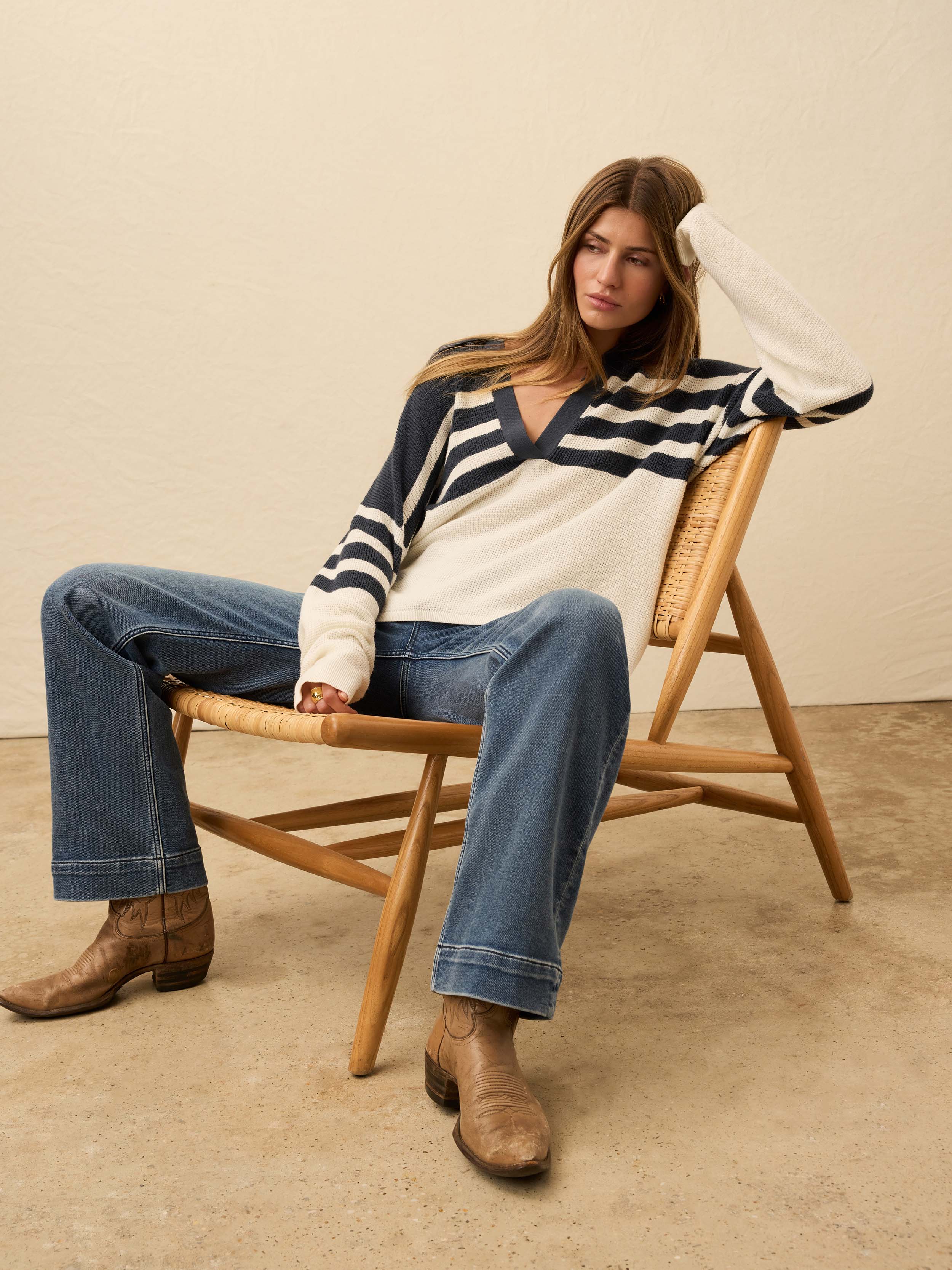 Throwback Polo - Pier Waves | Faherty Brand