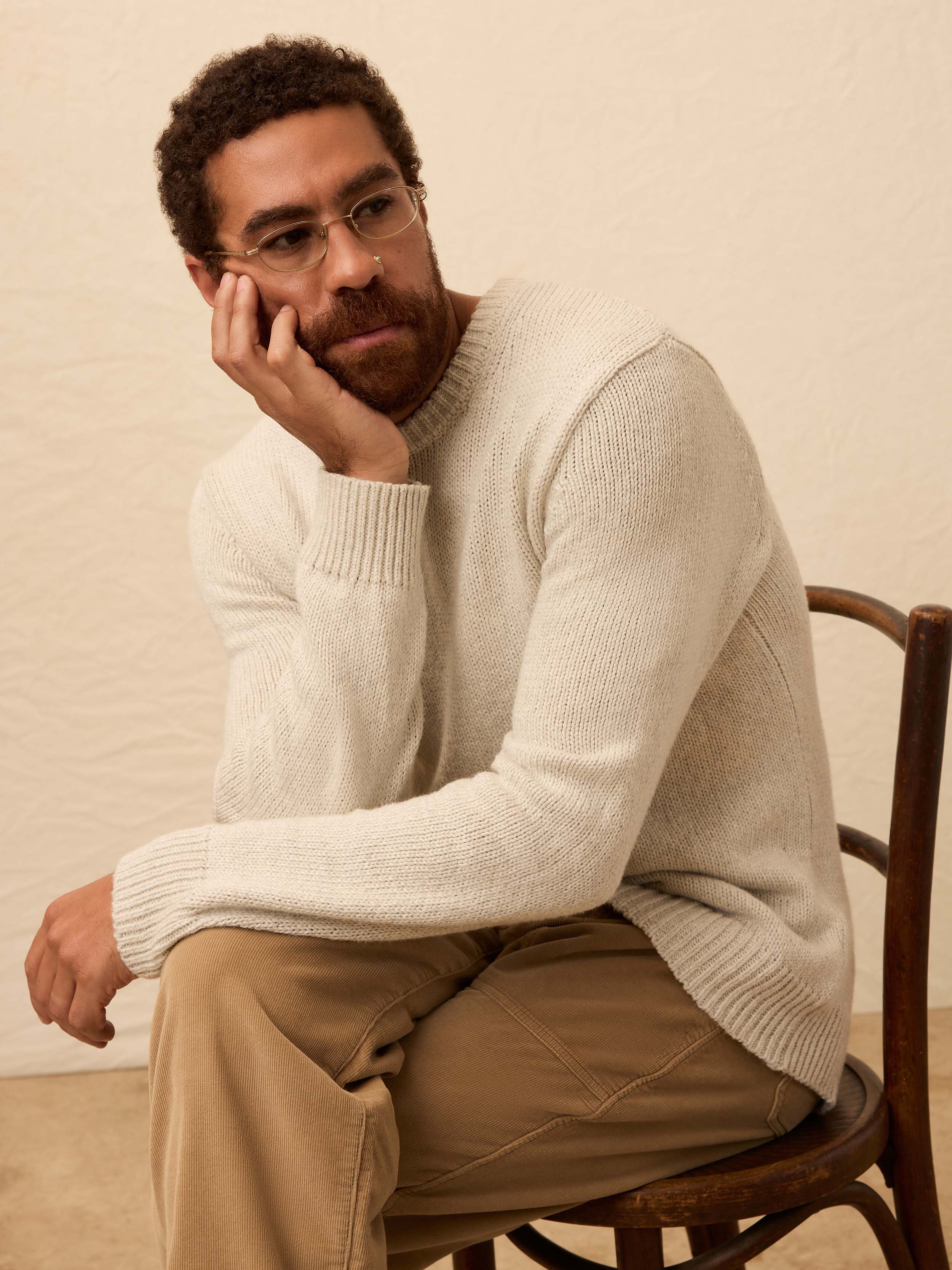 Heirloom Crewneck Sweater - Heather Grey | Faherty Brand
