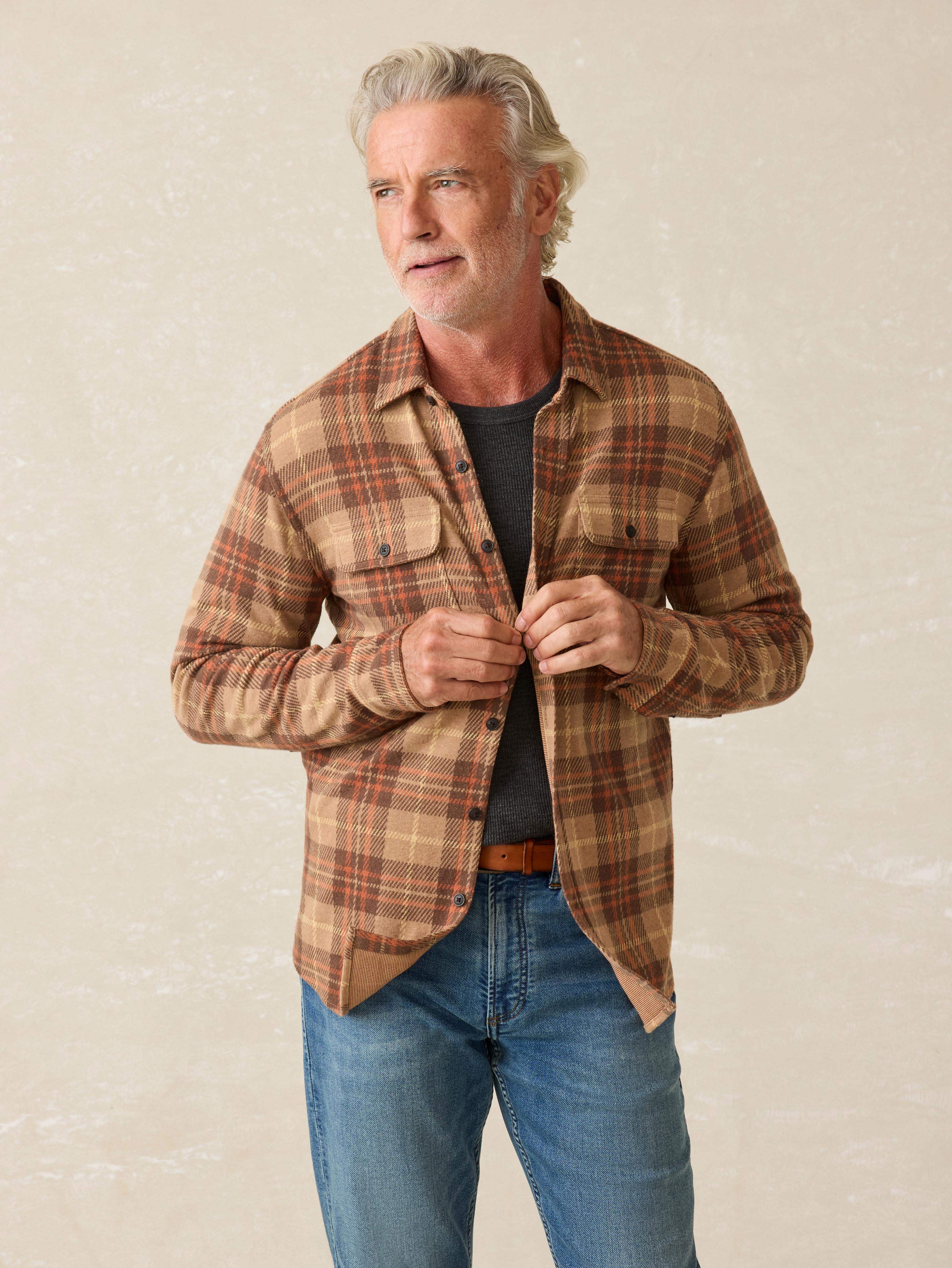 Legend™ Sweater Shirt - Cedar Sands Plaid | Faherty Brand