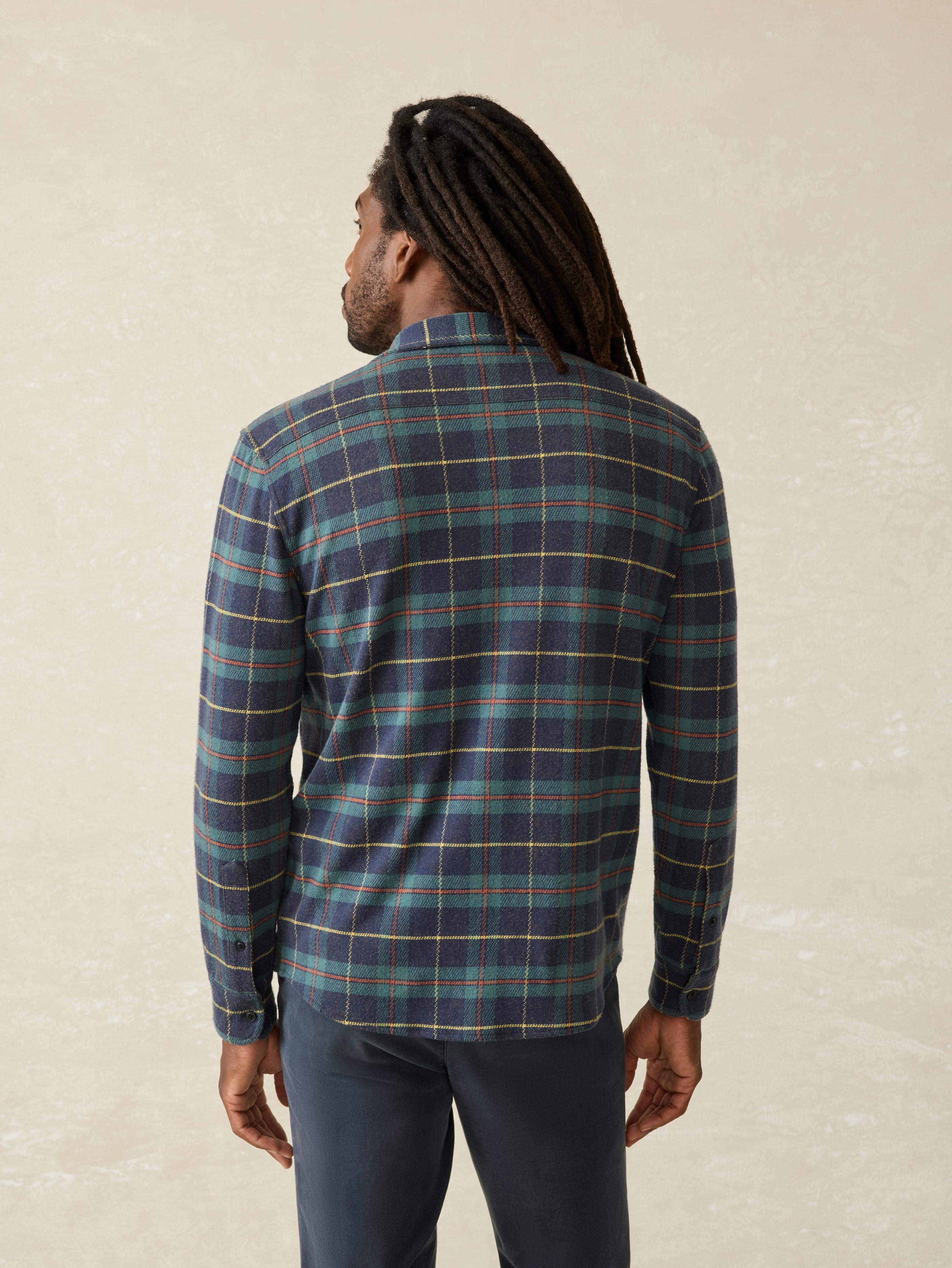 Legend™ Sweater Shirt - Mossy Elm Plaid | Faherty Brand