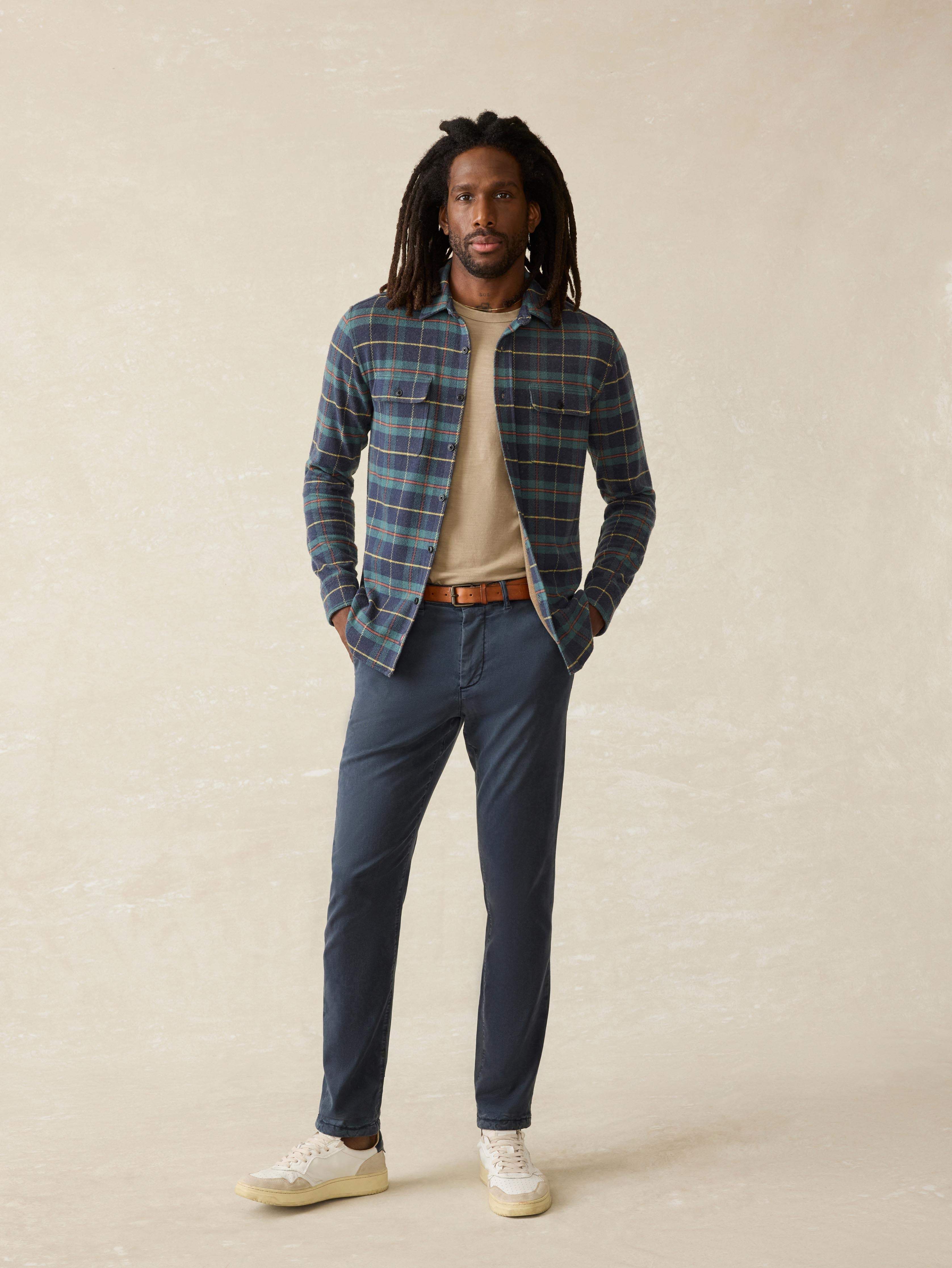 Legend™ Sweater Shirt - Mossy Elm Plaid | Faherty Brand