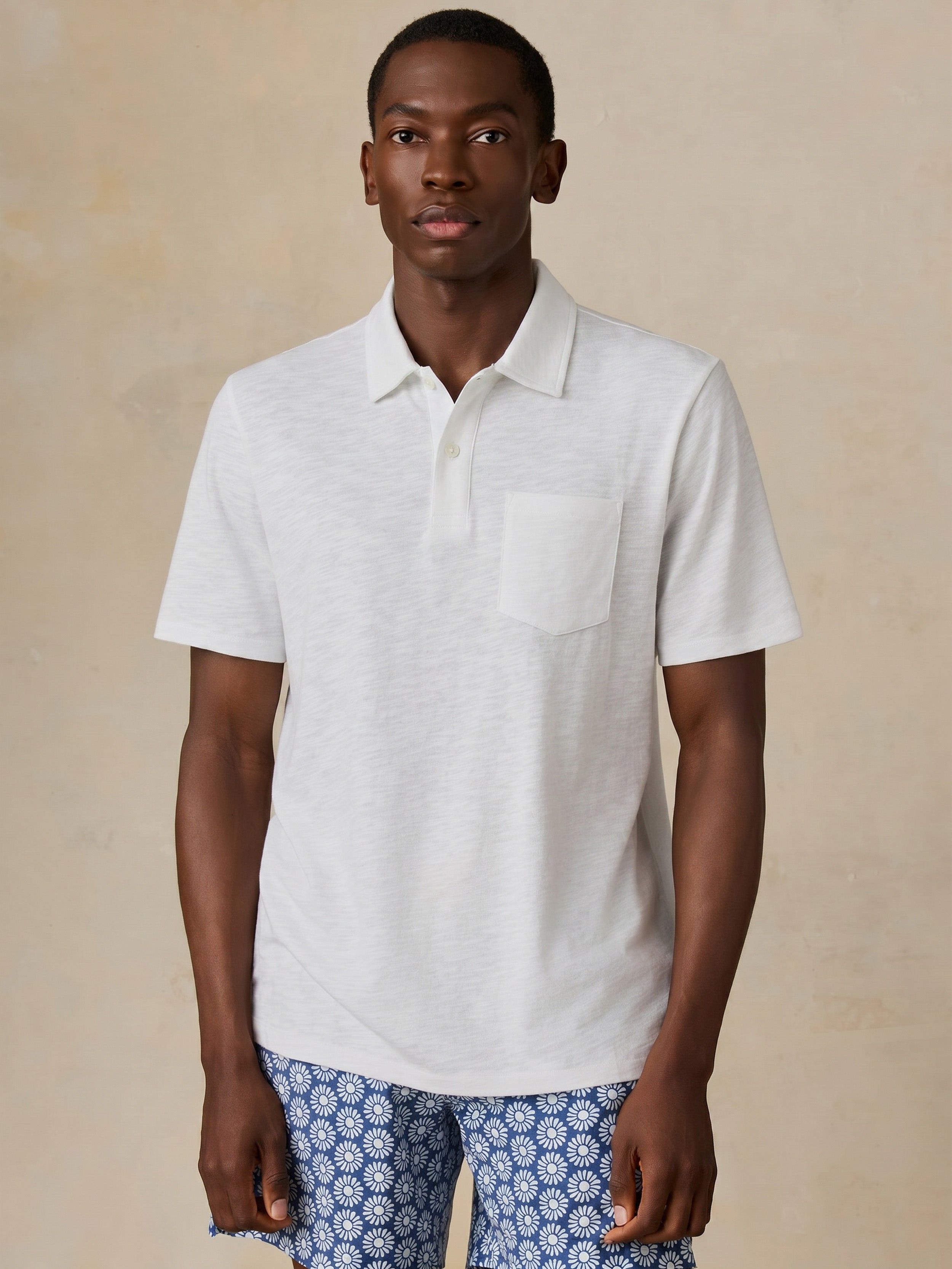 Short-Sleeve Breeze Polo - White | Faherty Brand