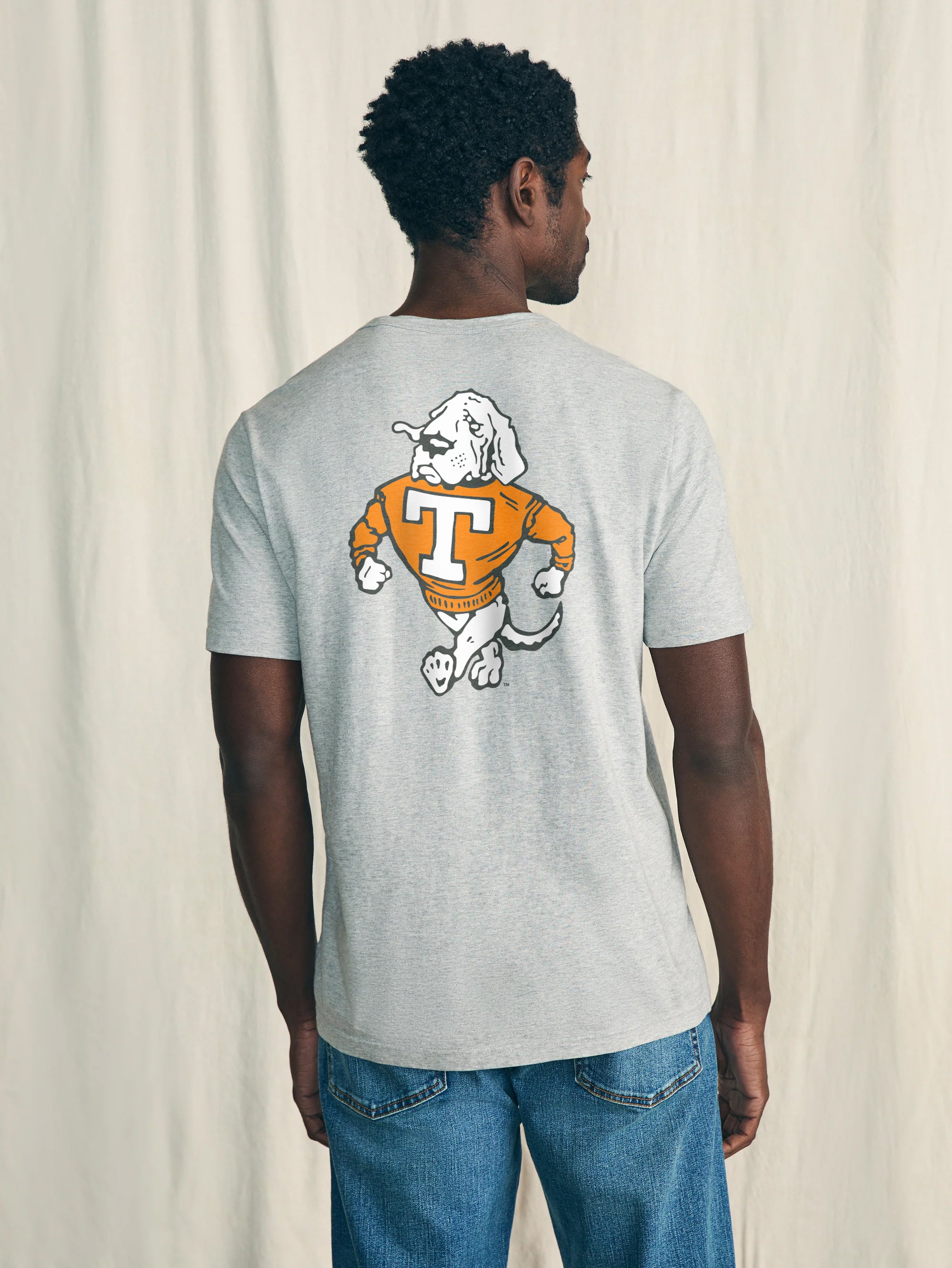 University Of Tennessee Sunwashed Tee - Granite Heather | Faherty Brand