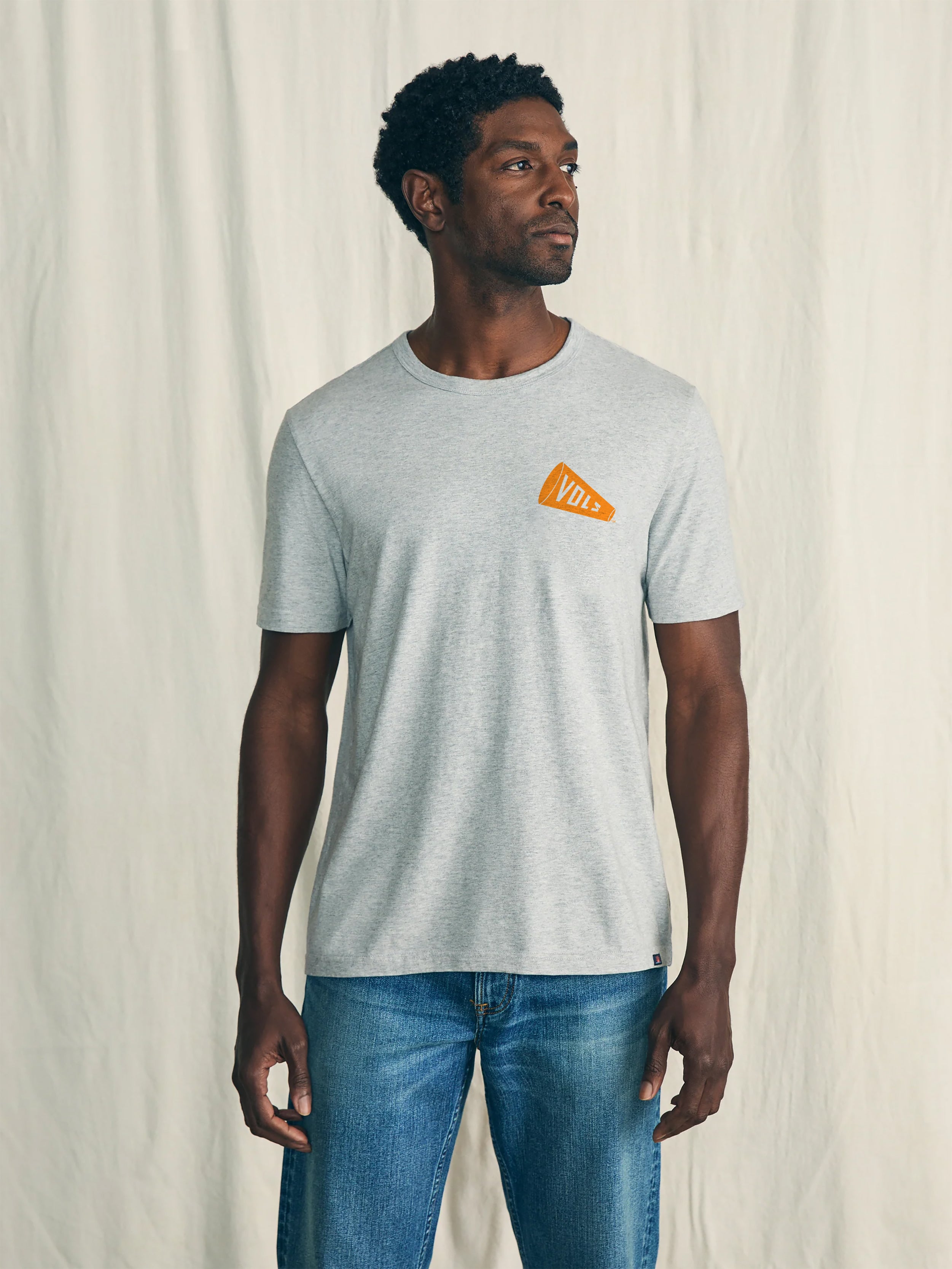 University Of Tennessee Sunwashed Tee - Granite Heather | Faherty Brand