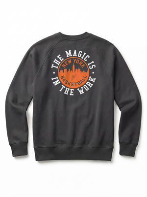 Jalen Brunson High Standard Fleece Crewneck - Mountain Black