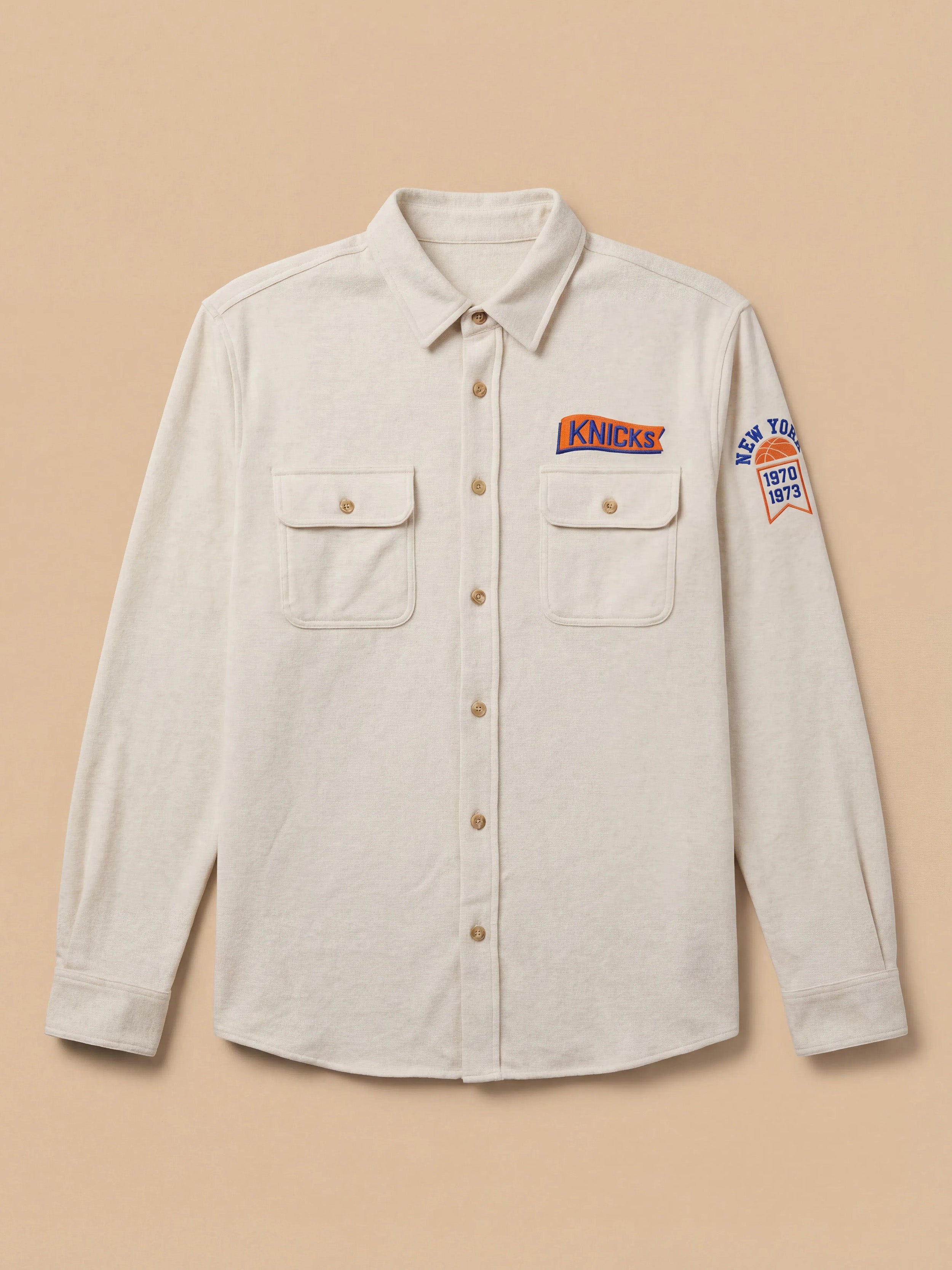 New York Knicks Legend™ Sweater Shirt - Off White | Faherty Brand