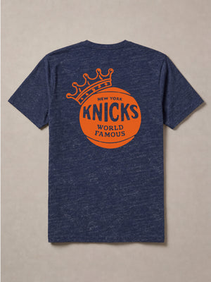 NY Knicks Short-Sleeve Breeze Tee - Midnight Skies Heather