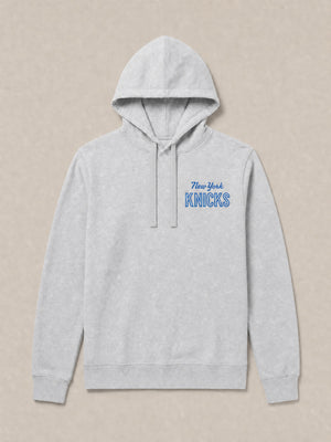 NY Knicks Sunwashed Organic Hoodie - Light Grey Heather