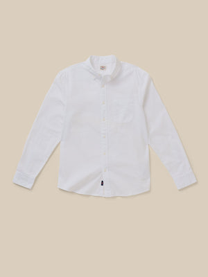 Laundered Oxford Shirt - Pure White
