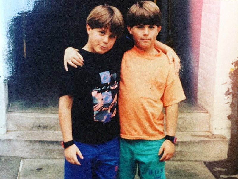 Mike and Alex Faherty as children