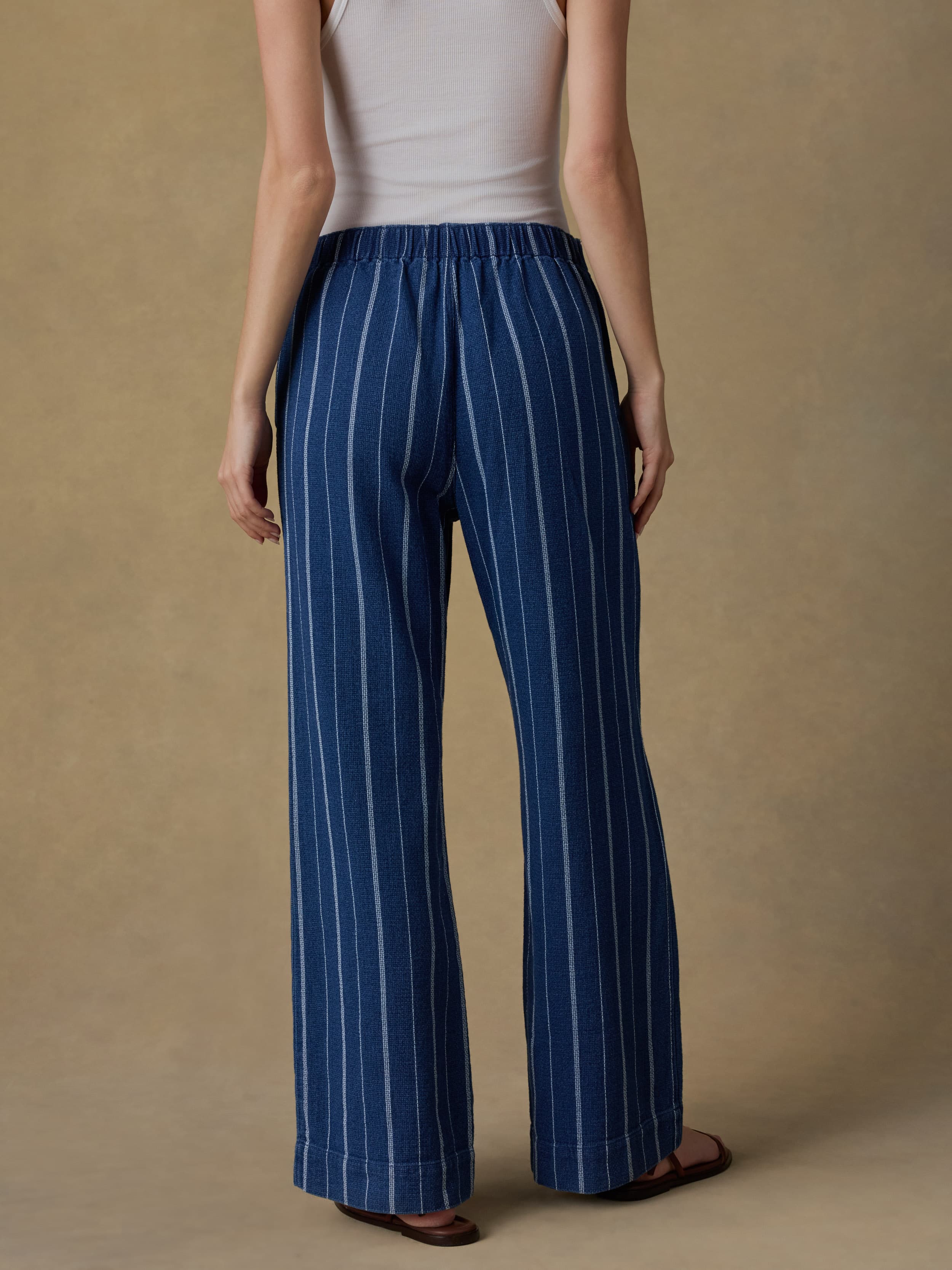 Laidback Island Tide Pant - Indigo Drift Stripe | Faherty Brand
