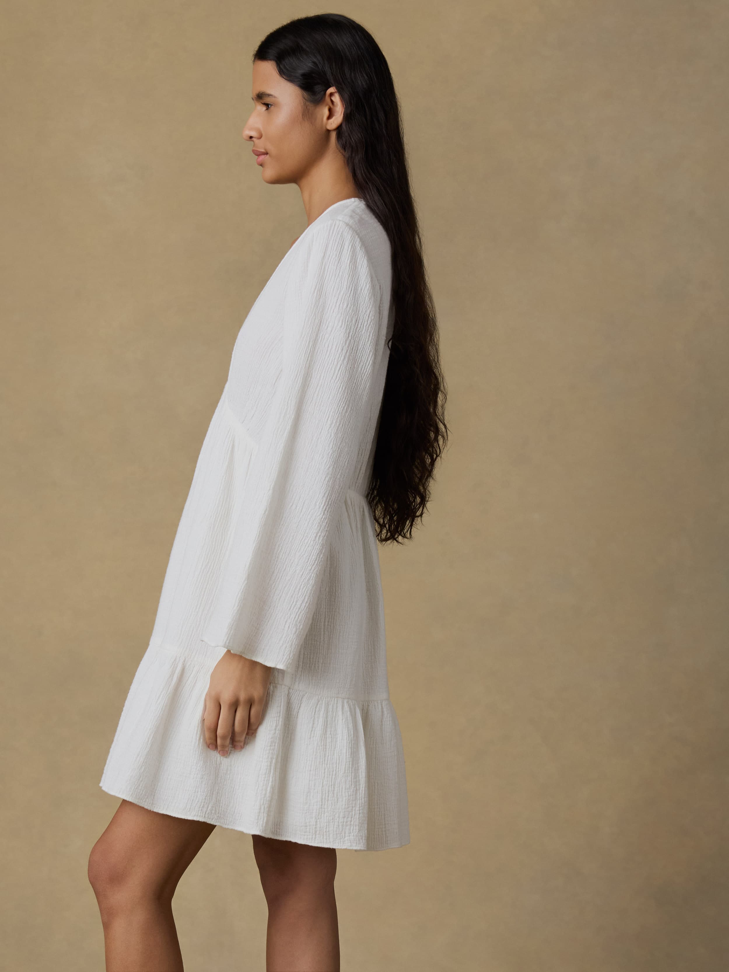Dune Cotton Gauze Oceana Dress - White | Faherty Brand