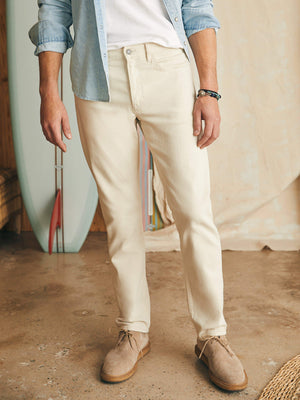 Slim Straight Denim (32") - Stone