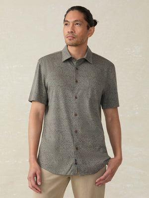 Short-Sleeve Hermosa Shirt - Olive Frond