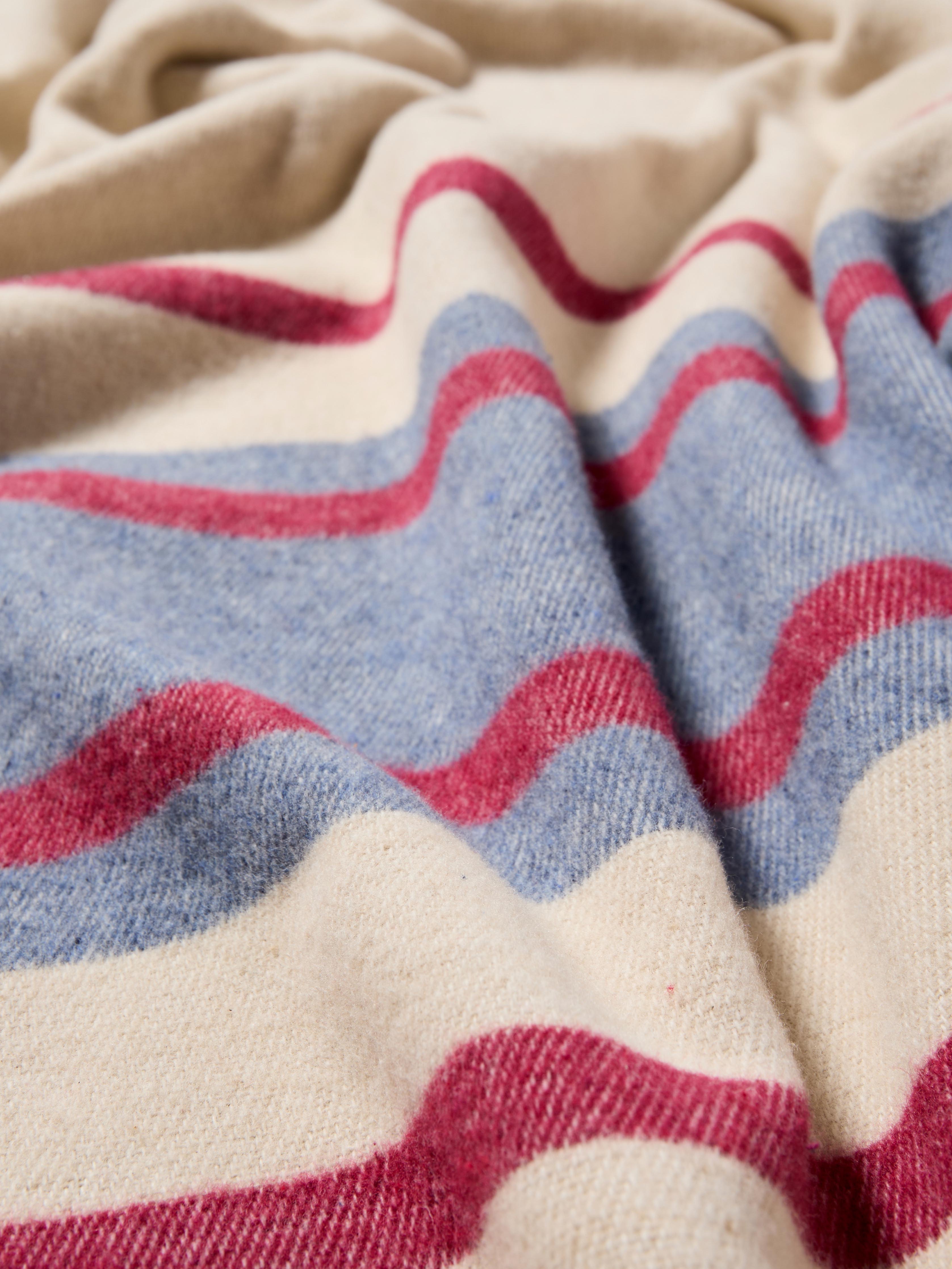 Brushed Recycled Cotton Blanket - Thompson Stripe | Faherty Brand
