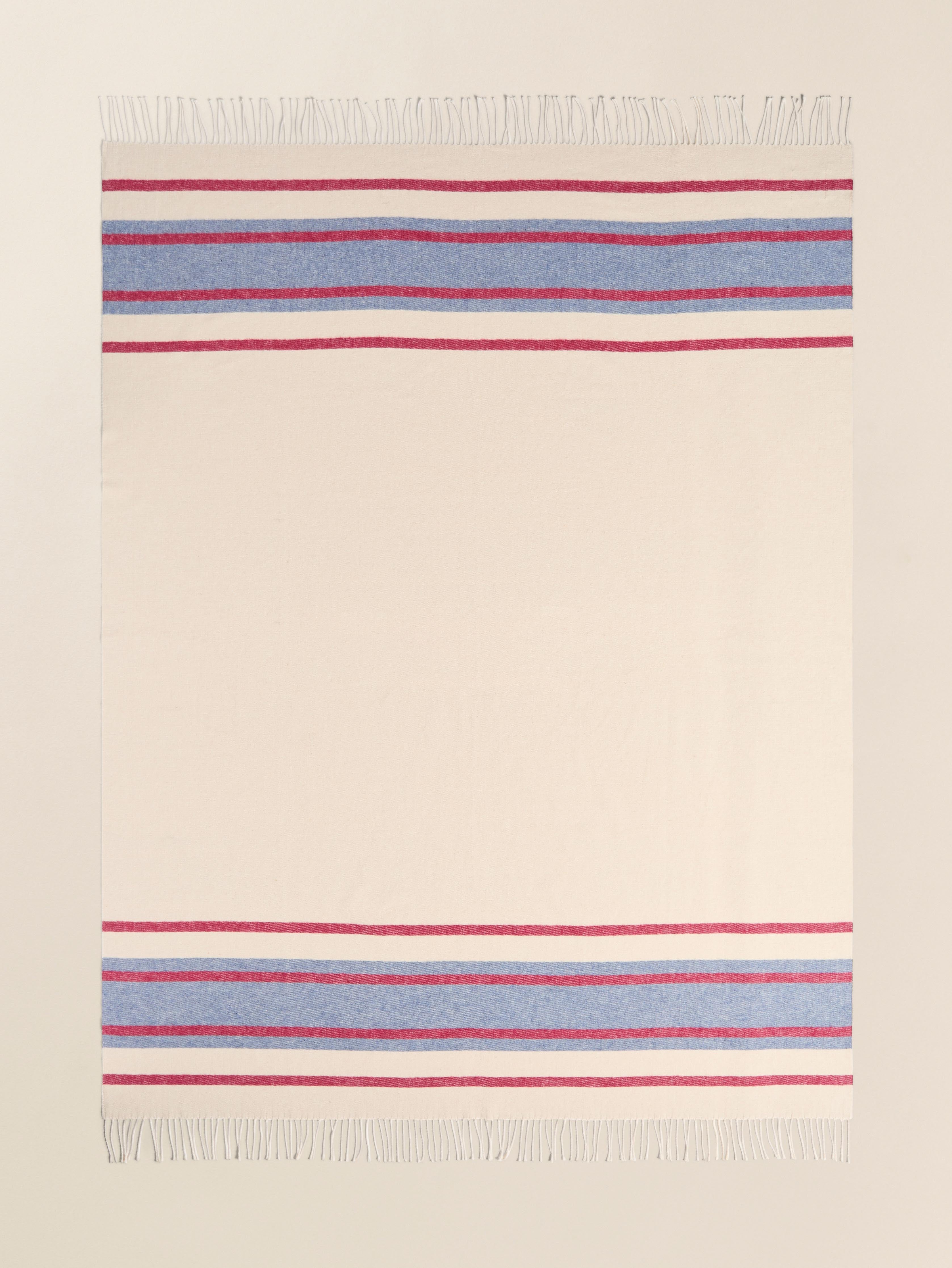 Brushed Recycled Cotton Blanket - Thompson Stripe | Faherty Brand