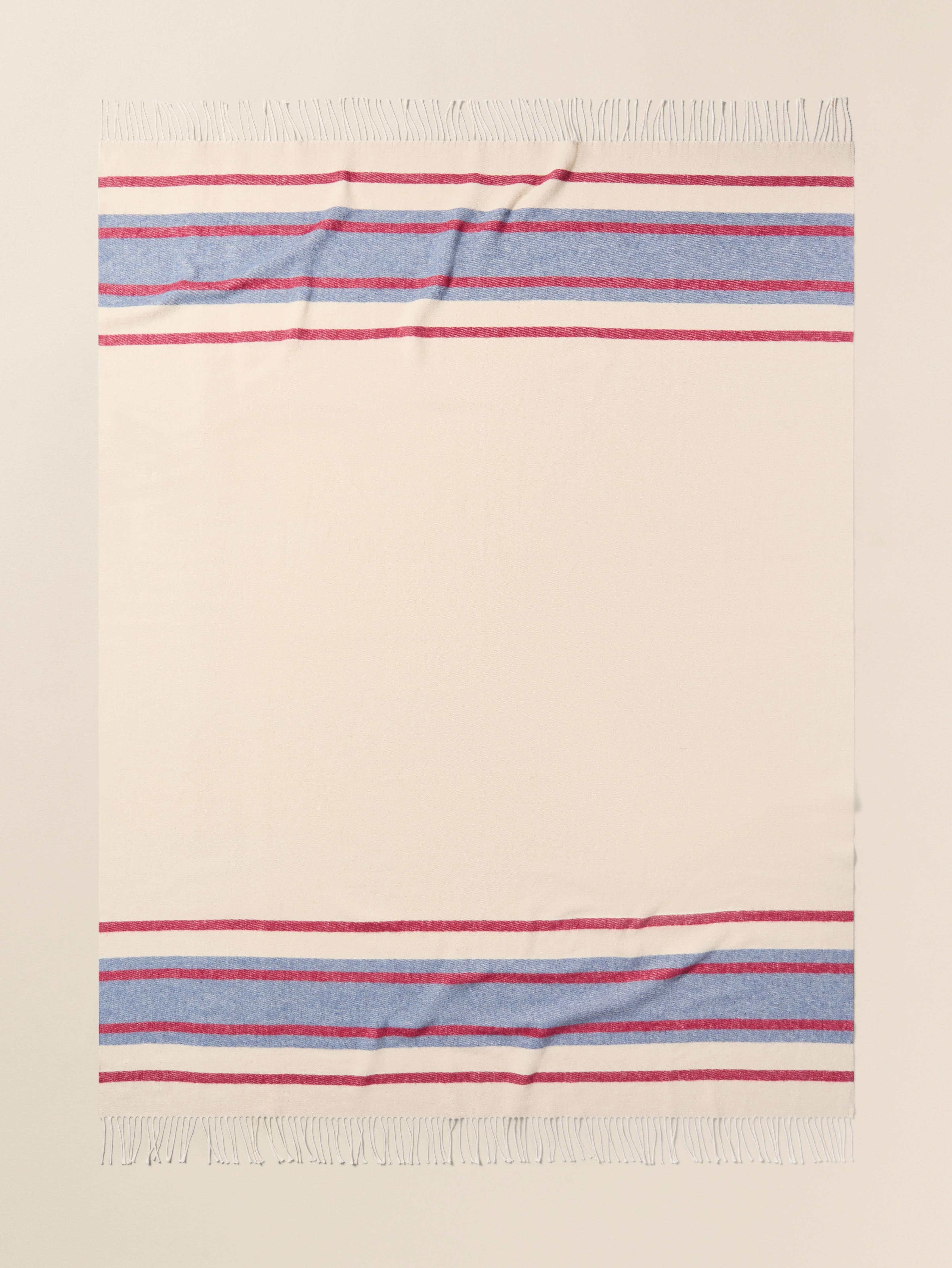 Brushed Recycled Cotton Blanket - Thompson Stripe | Faherty Brand