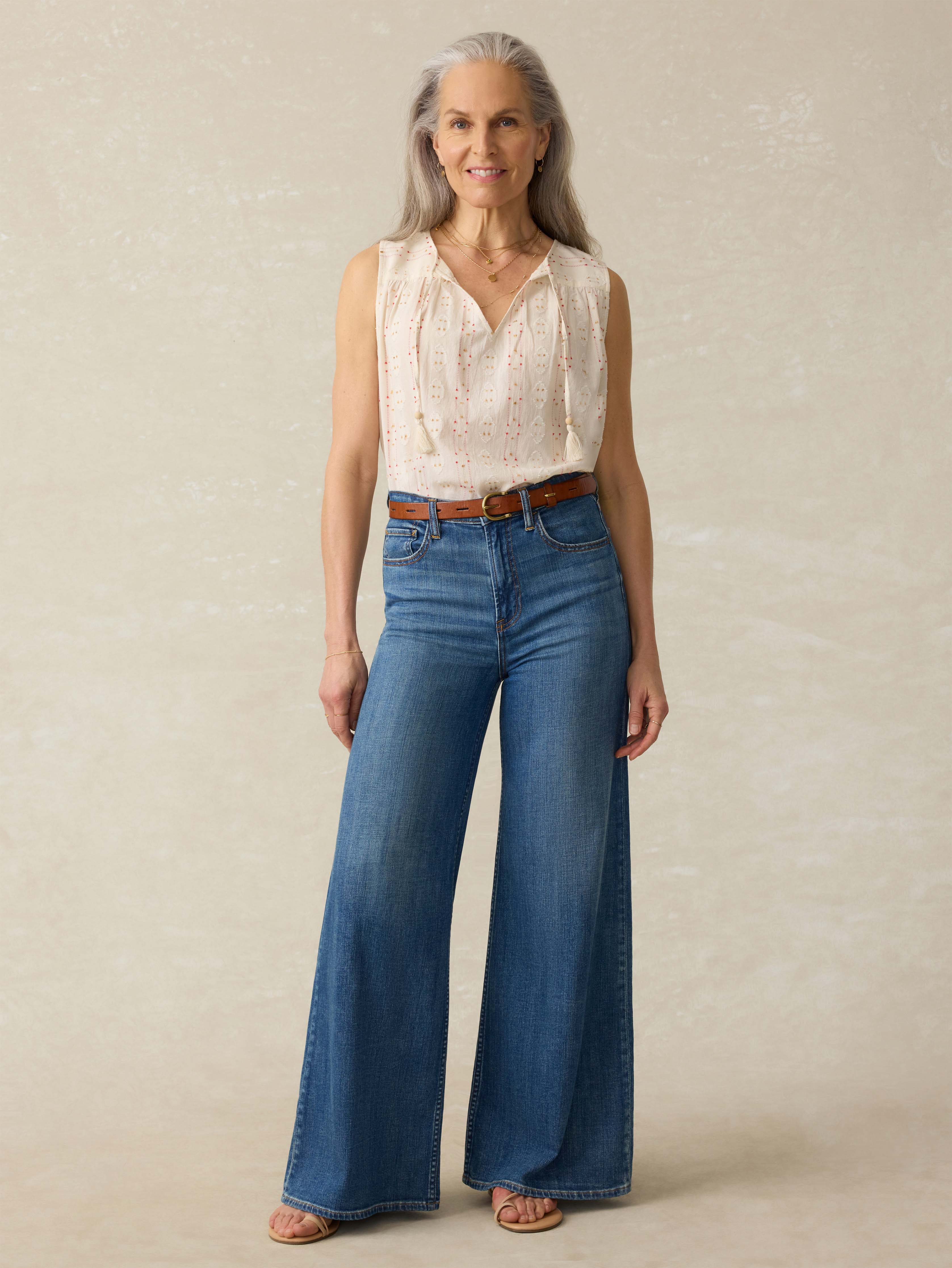 Skylar Top - Sunburst Dobby | Faherty Brand