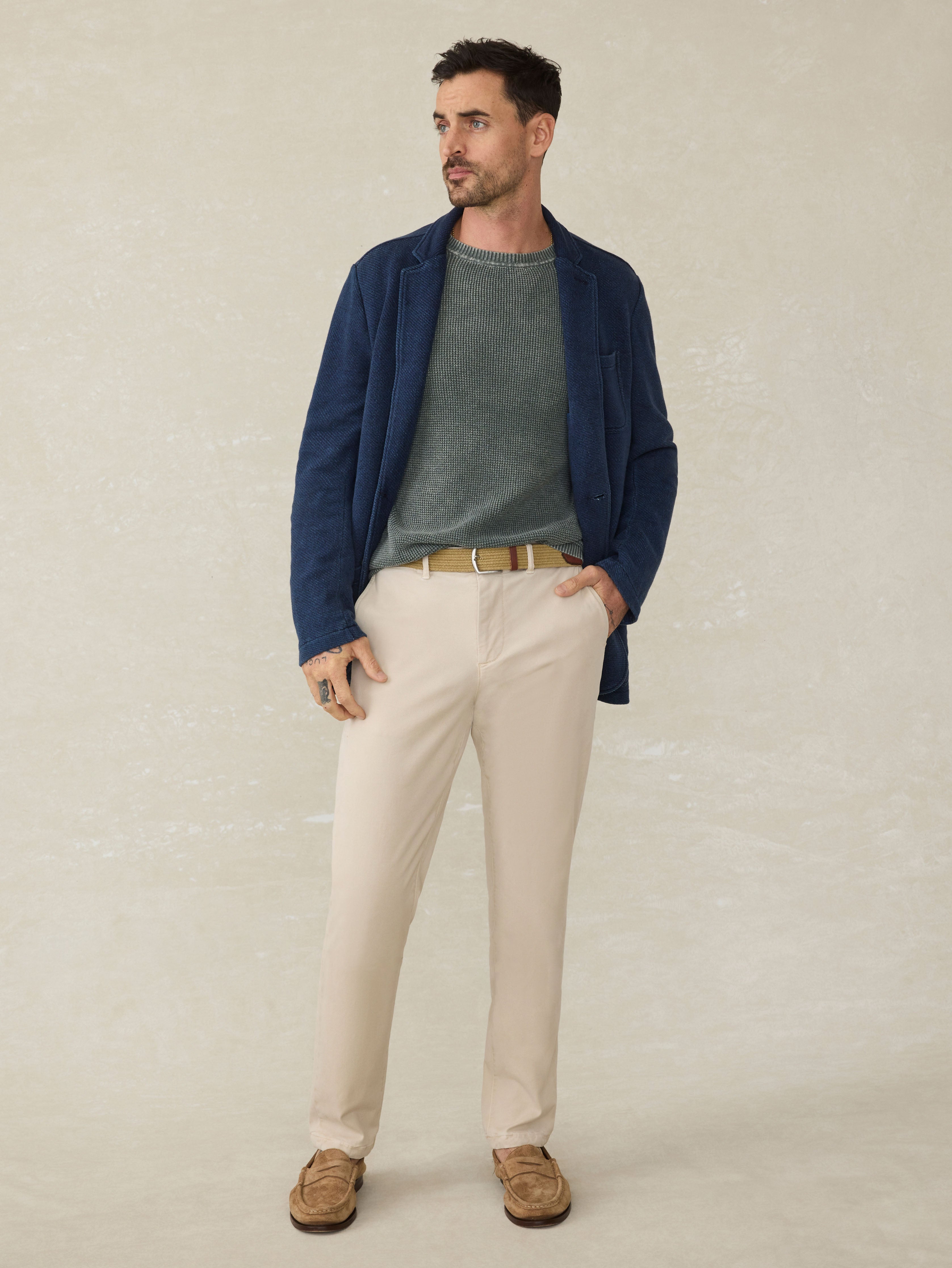 Inlet Knit Blazer (Short) - Hendricks Indigo Wash | Faherty Brand