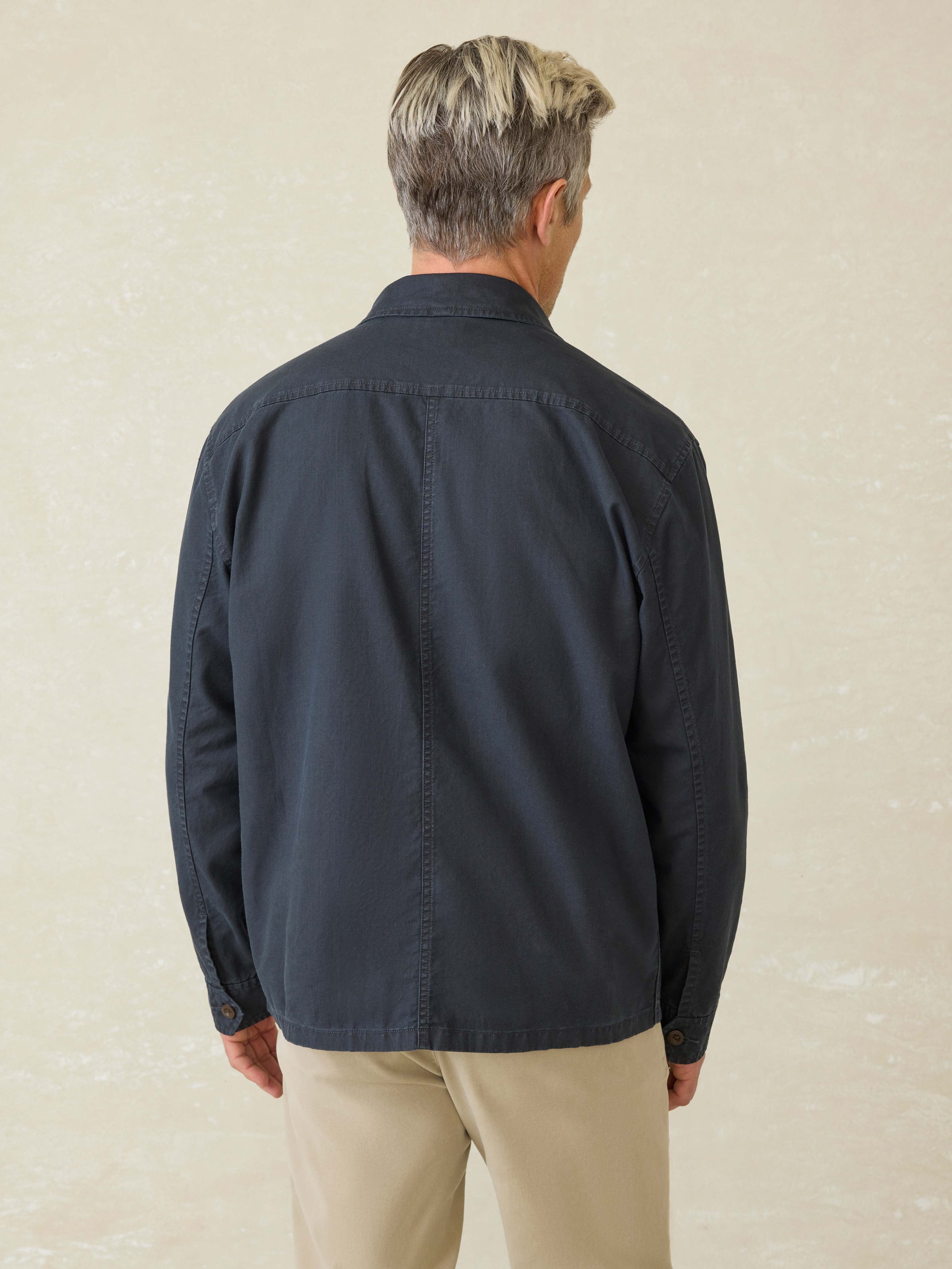 Commander Shirt Jacket - Washed Charcoal | Faherty Brand