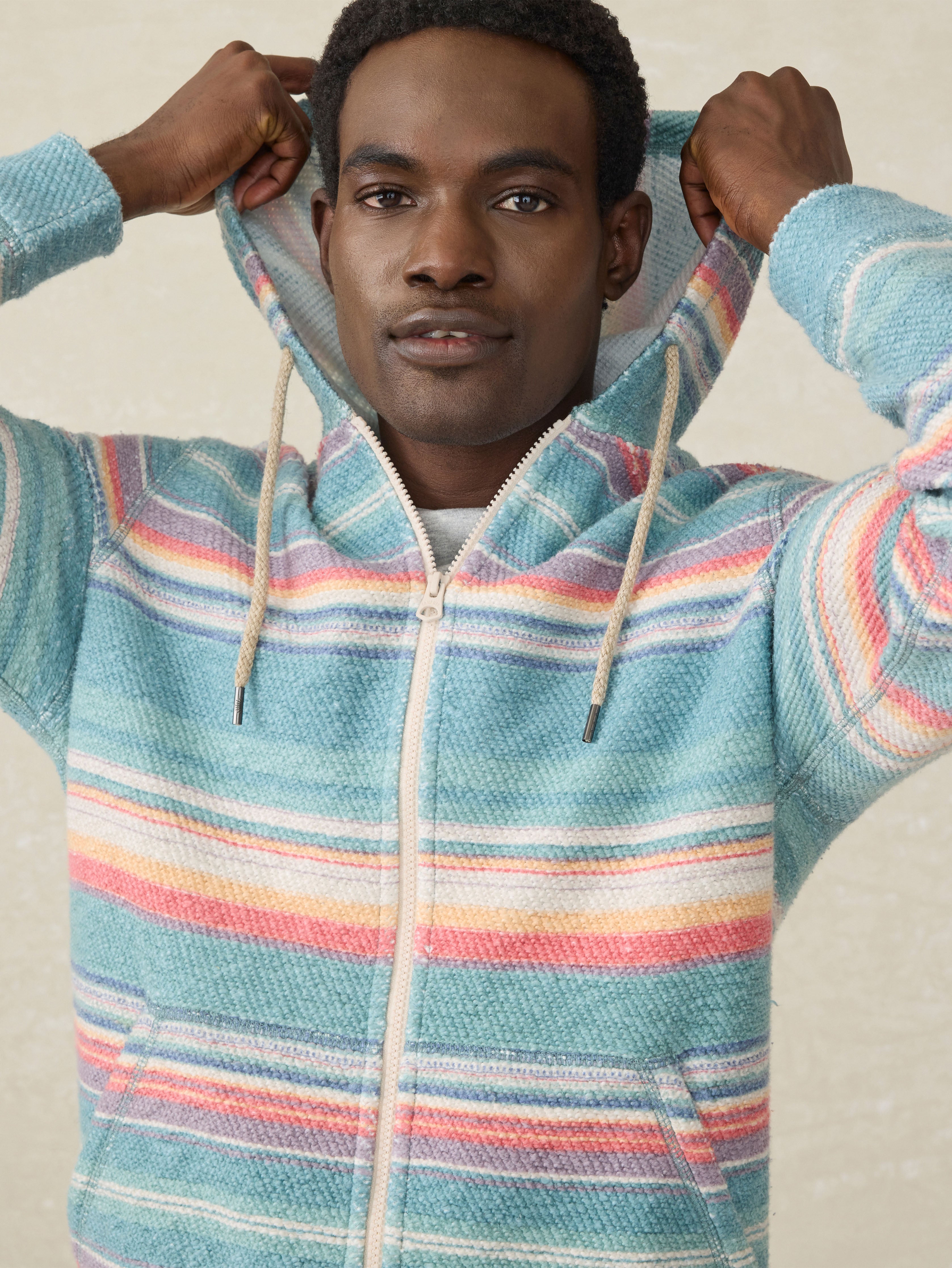 Whitewater Full Zip Hoodie - Island Sunrise | Faherty Brand