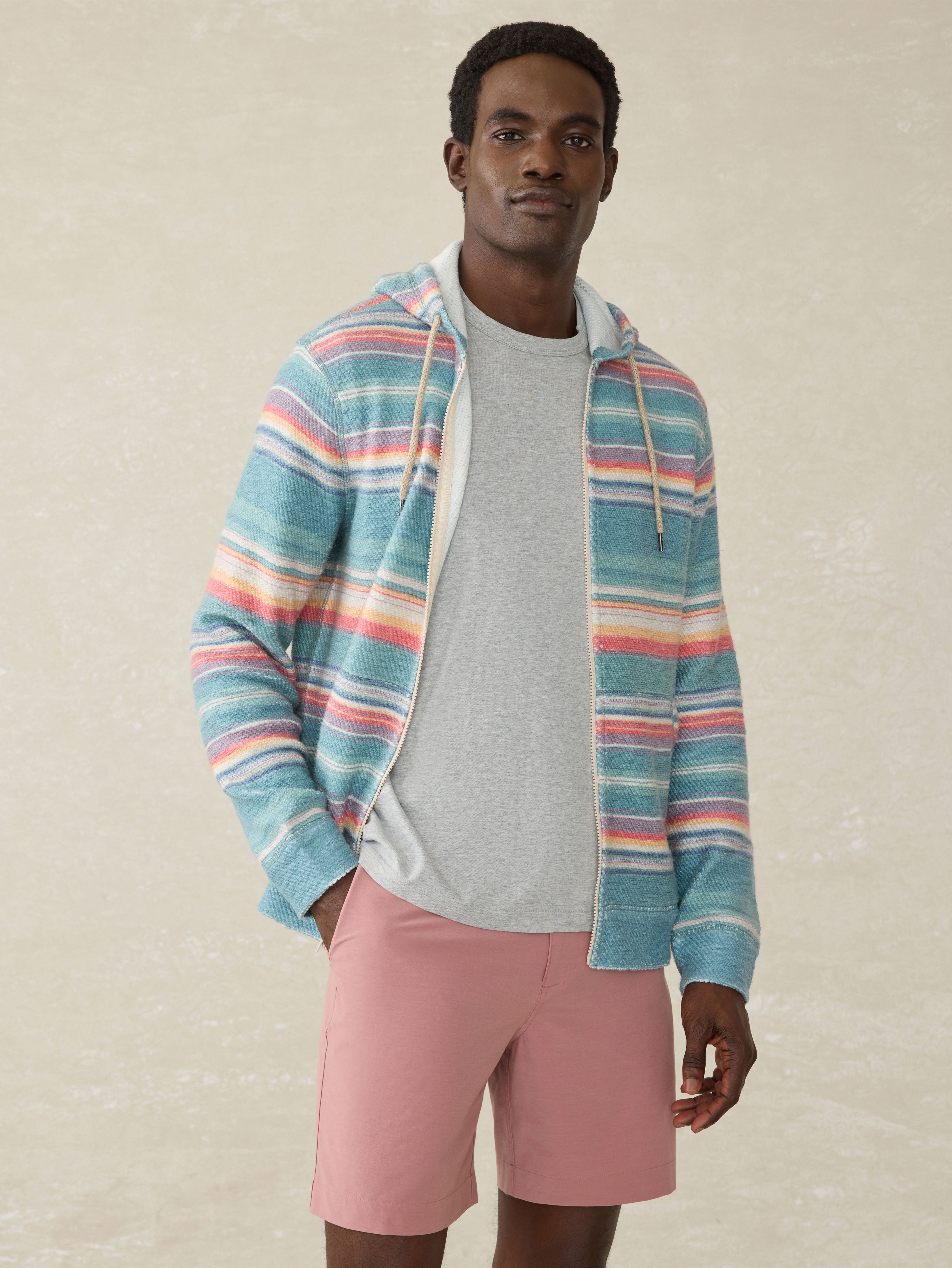 Whitewater Full Zip Hoodie - Island Sunrise | Faherty Brand
