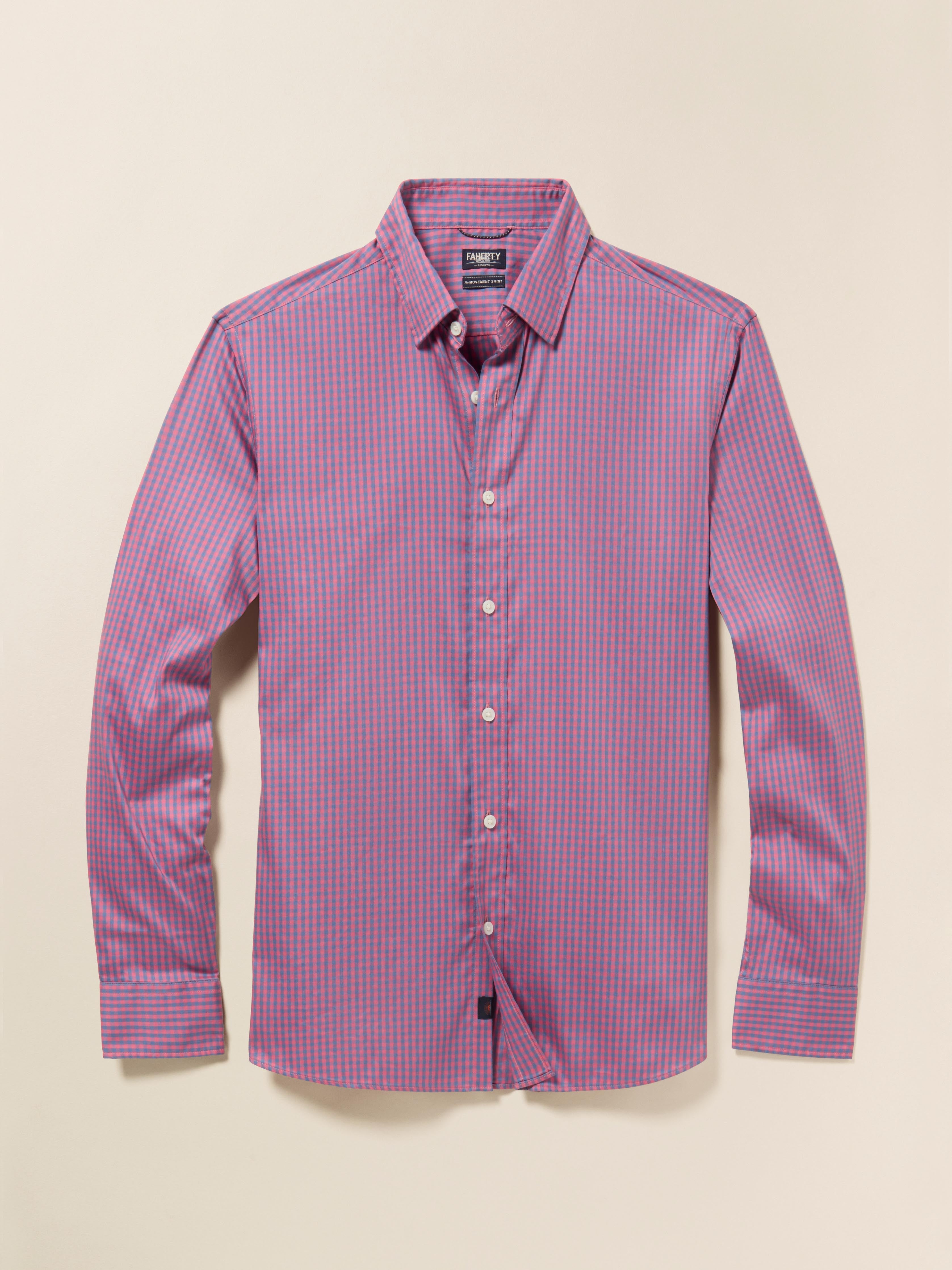 The Movement™ Shirt - Blue Rose Gingham | Faherty Brand