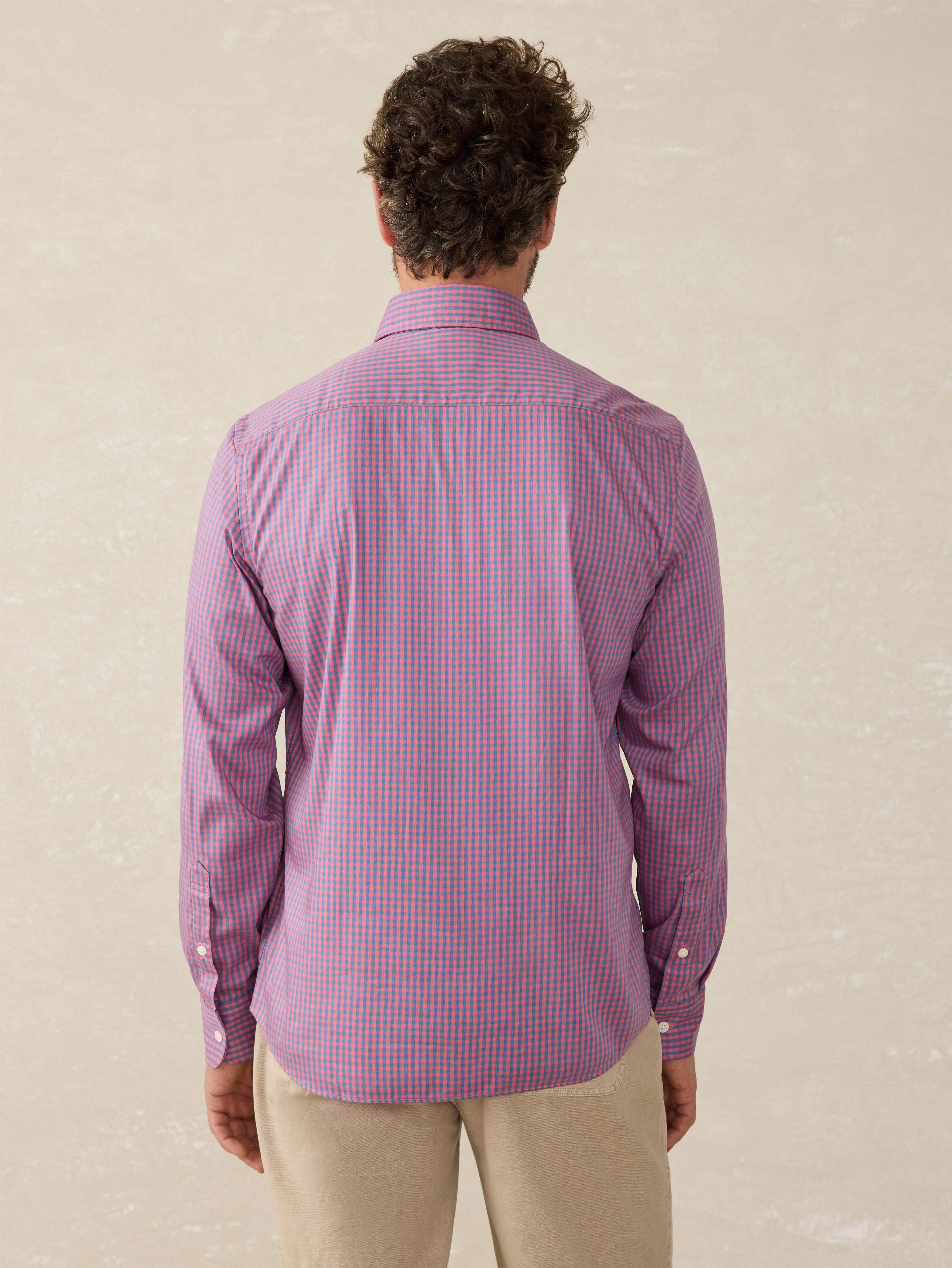 The Movement™ Shirt - Blue Rose Gingham | Faherty Brand
