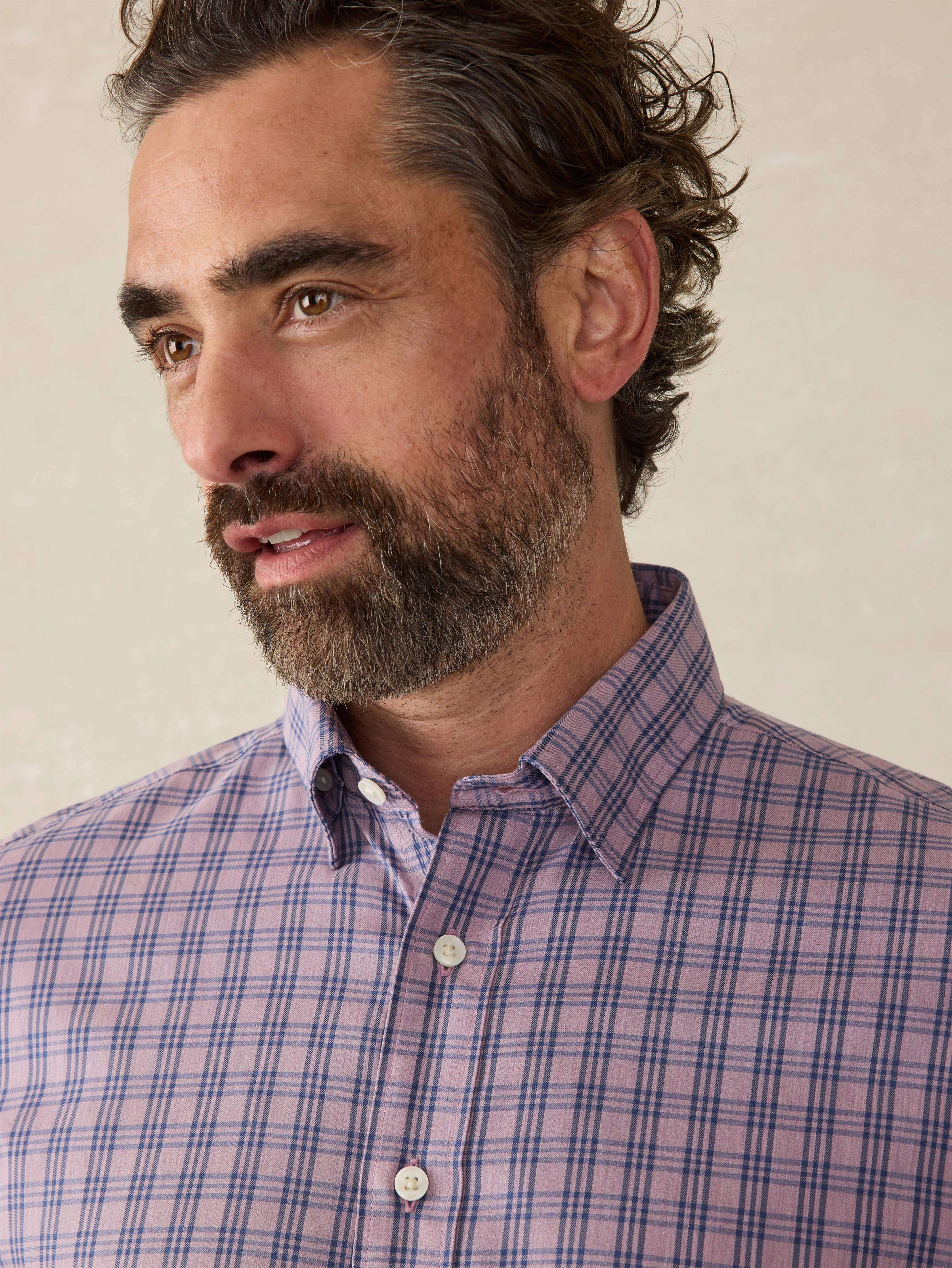 The Movement™ Shirt - Berry Skies Check | Faherty Brand